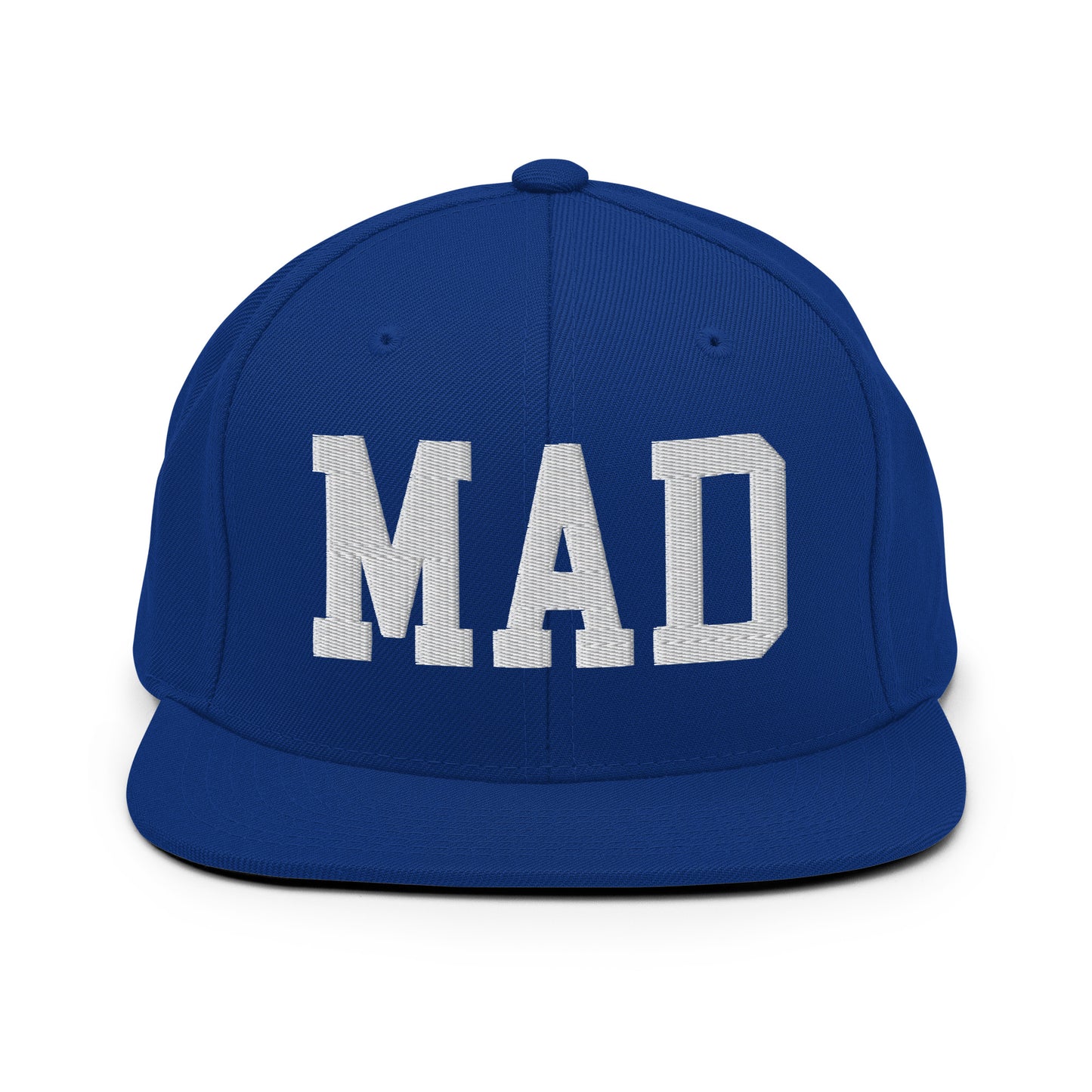 College-Style Classic Snapback Hat • White • MAD Madrid • YHM Designs - Image 11