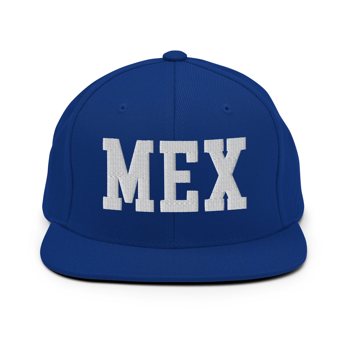 College-Style Classic Snapback Hat • White • MEX Mexico City Souvenir • YHM Designs - Image 11