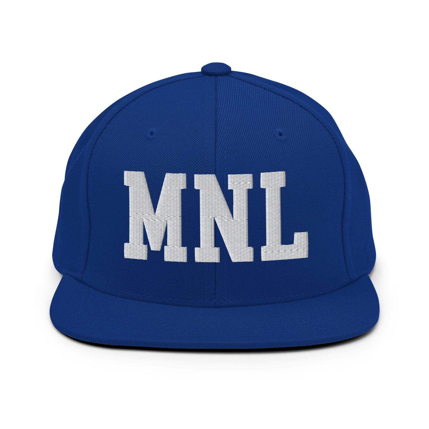 College-Style Classic Snapback Hat • White • MNL Manila Souvenir • YHM Designs - Image 11