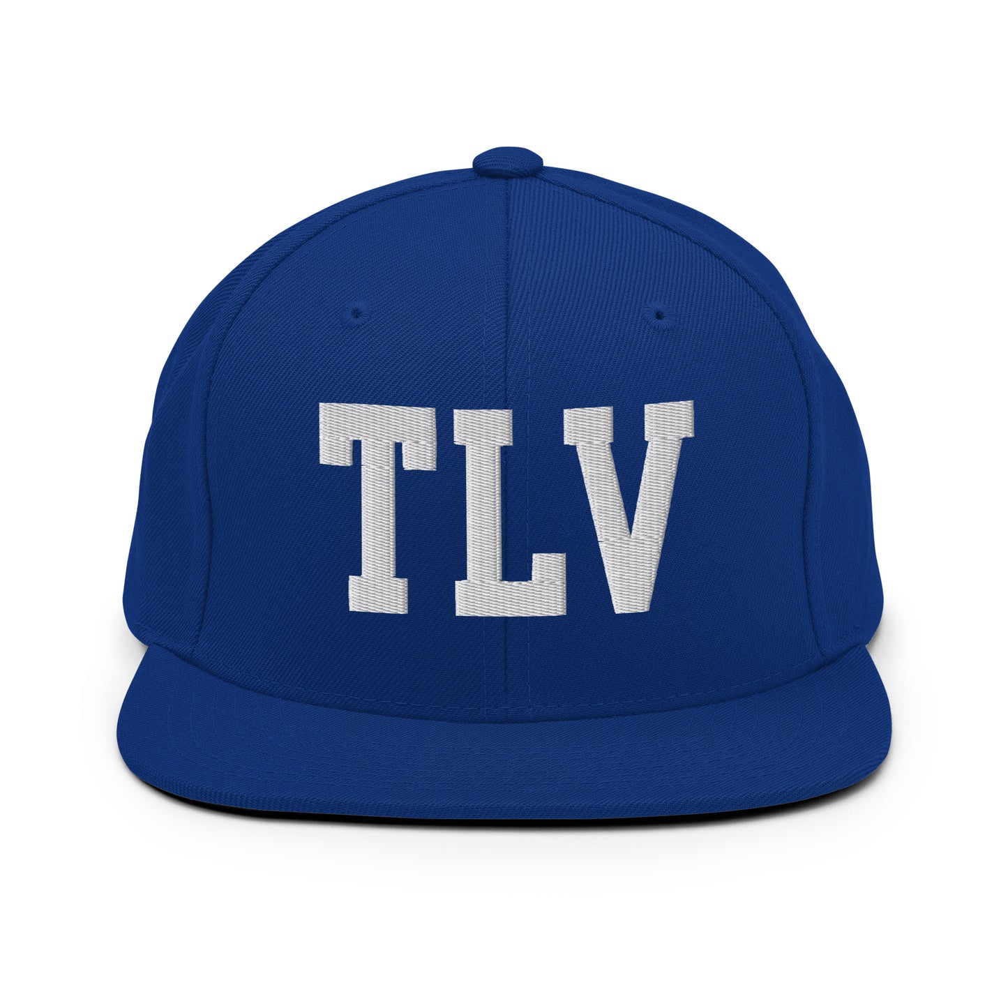 College-Style Classic Snapback Hat • White • TLV Tel Aviv Souvenir • YHM Designs - Image 11