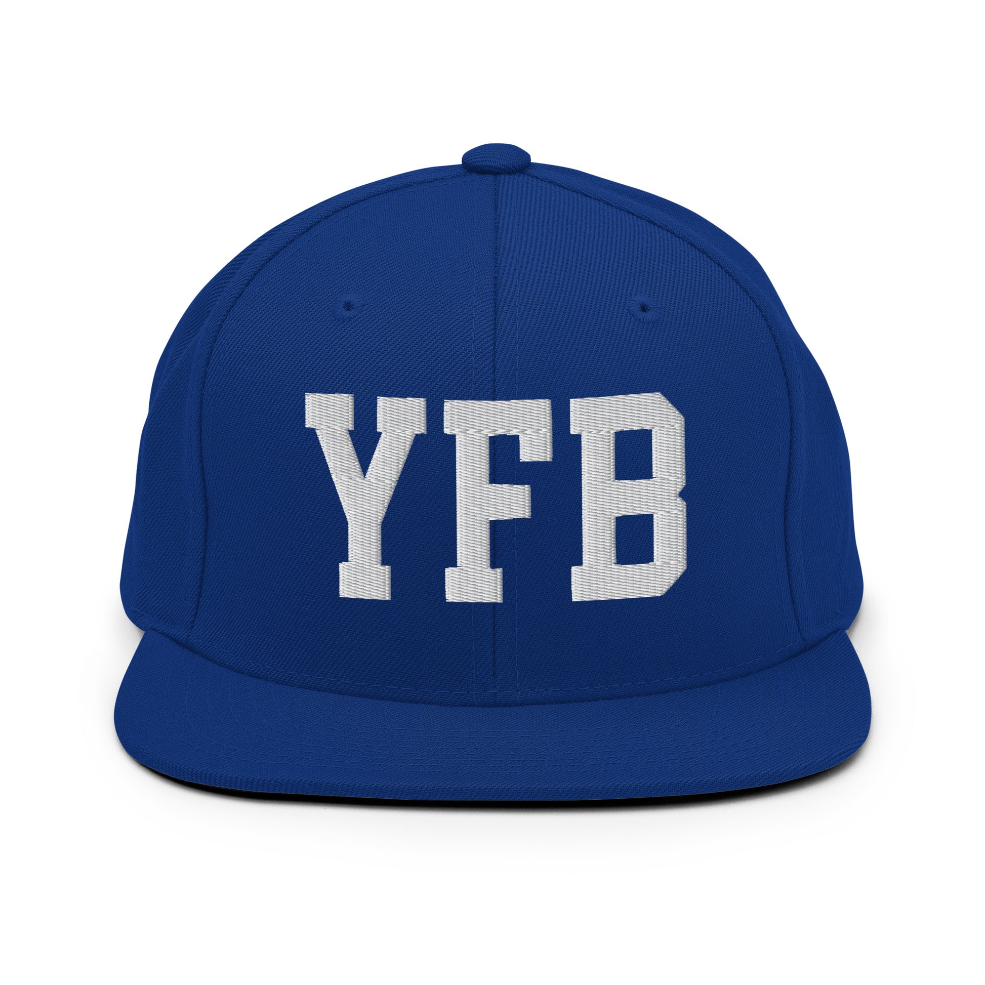 College-Style Classic Snapback Hat • White • YFB Iqaluit Souvenir • YHM Designs - Image 11
