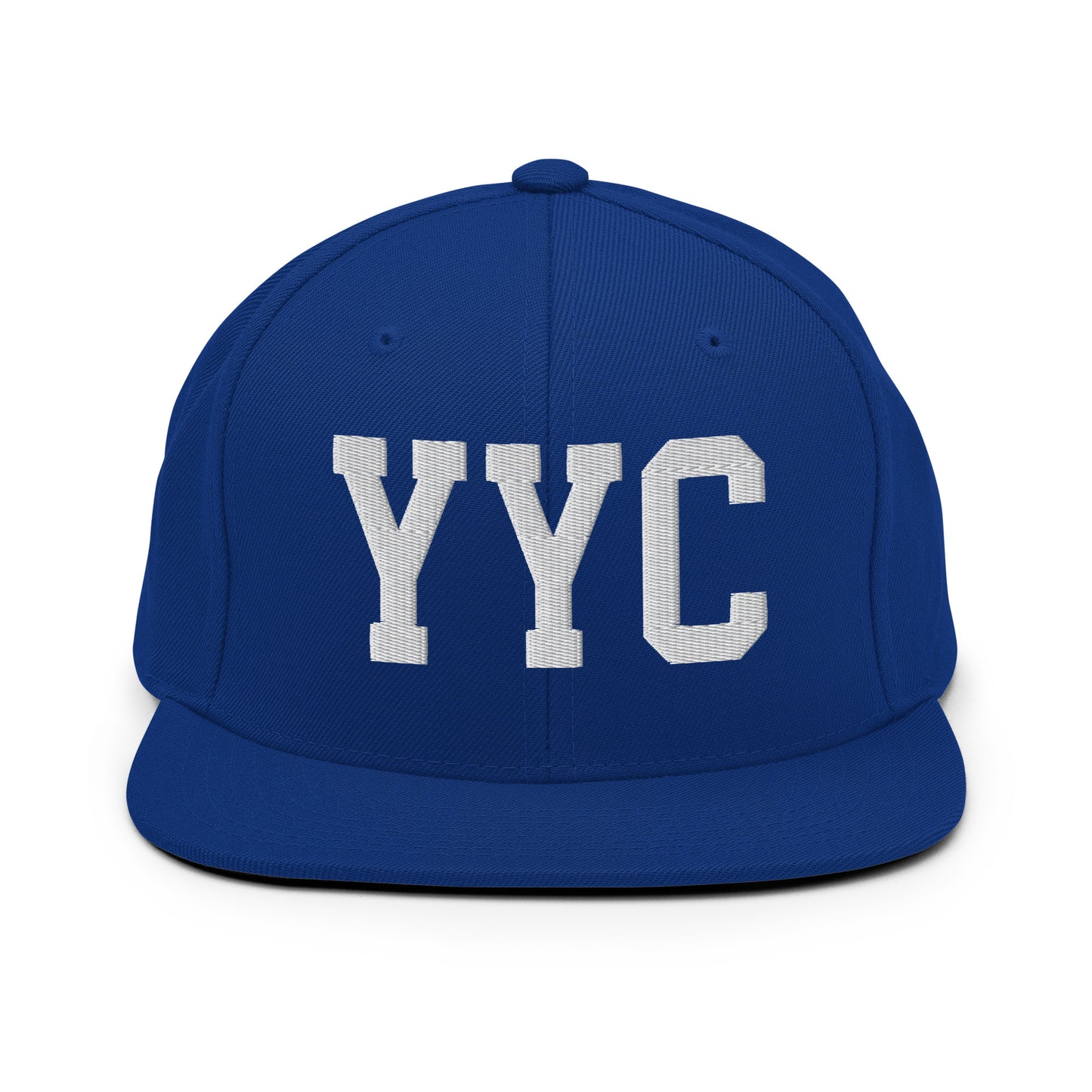 College-Style Classic Snapback Hat • White • YYC Calgary Souvenir • YHM Designs - Image 11