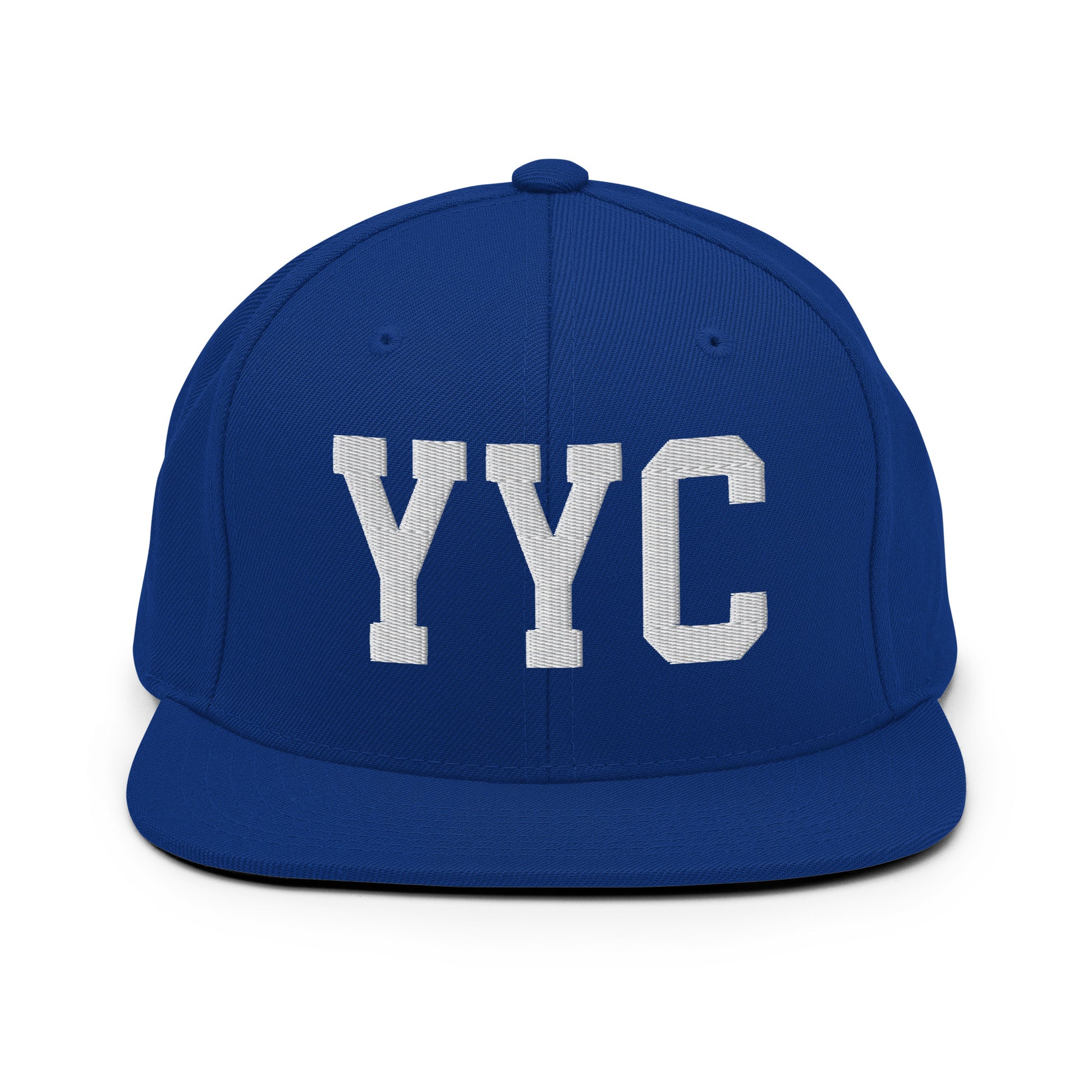 College-Style Classic Snapback Hat • White • YYC Calgary Souvenir • YHM Designs - Image 11