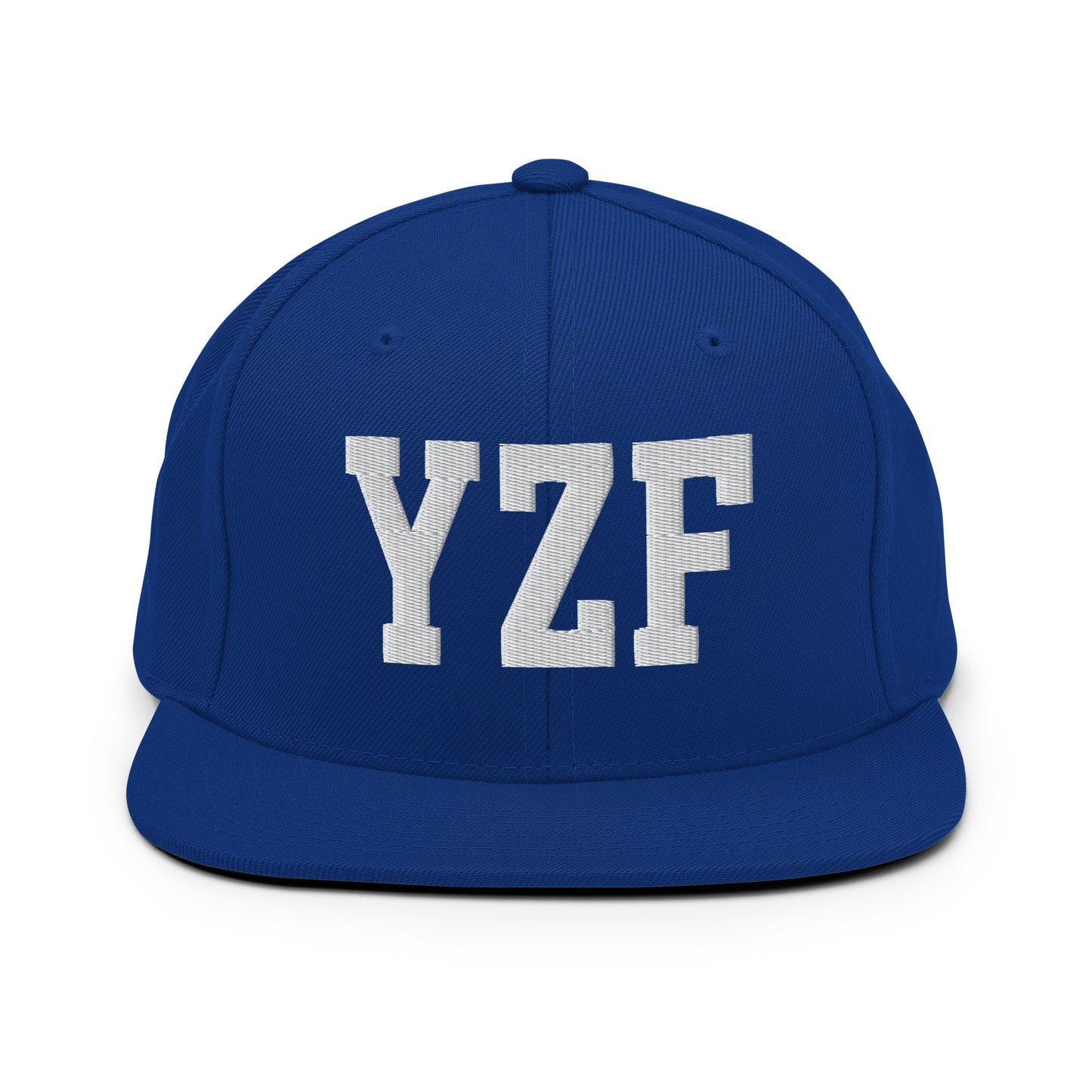College-Style Classic Snapback Hat • White • YZF Yellowknife Souvenir • YHM Designs - Image 11