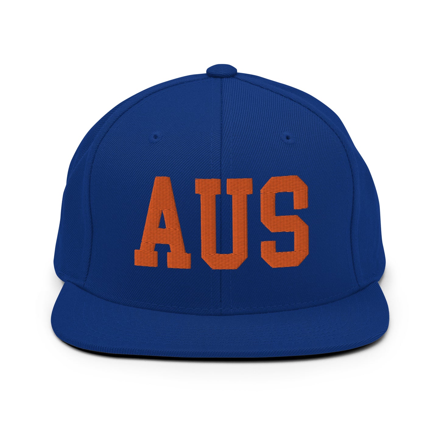 College-Style Classic Snapback Hat • Orange • AUS Austin • YHM Designs - Image 15