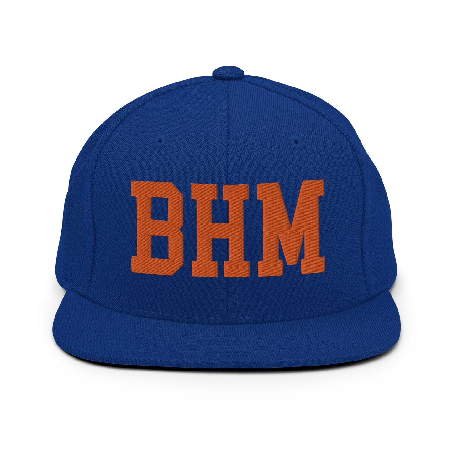 College-Style Classic Snapback Hat • Orange • BHM Birmingham • YHM Designs - Image 15