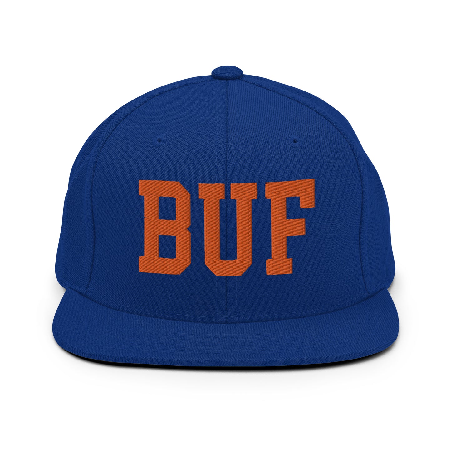 College-Style Classic Snapback Hat • Orange • BUF Buffalo • YHM Designs - Image 15