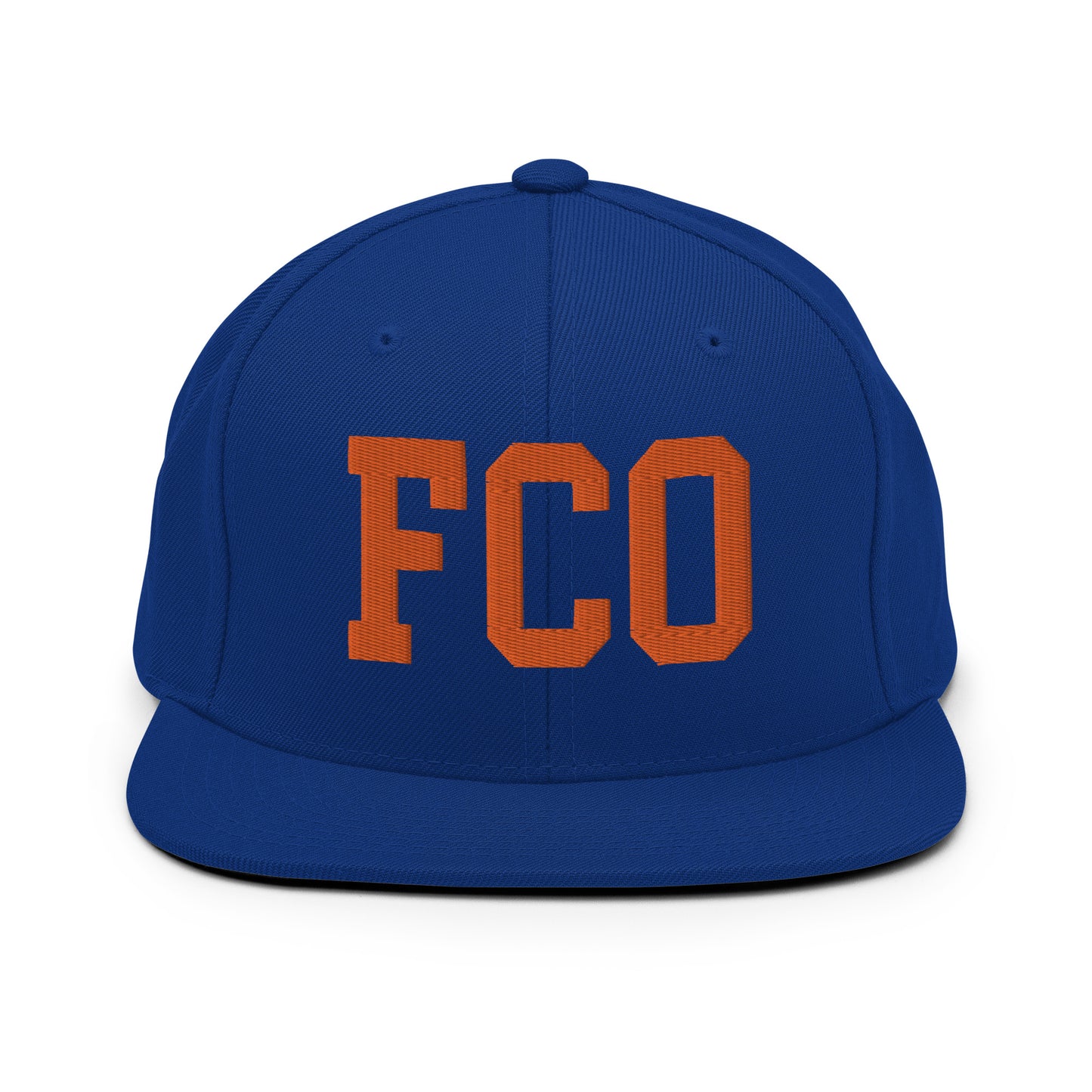 College-Style Classic Snapback Hat • Orange • FCO Rome • YHM Designs - Image 15