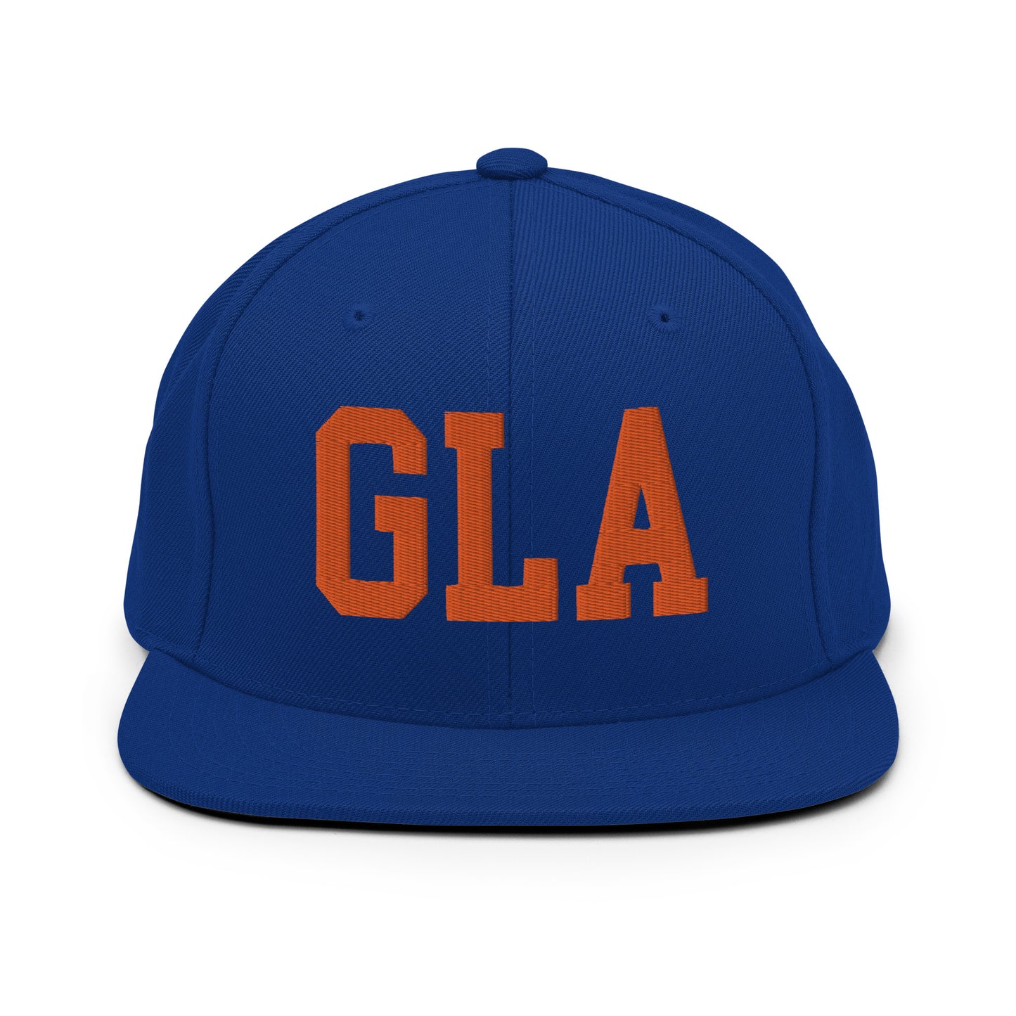 College-Style Classic Snapback Hat • Orange • GLA Glasgow • YHM Designs - Image 15