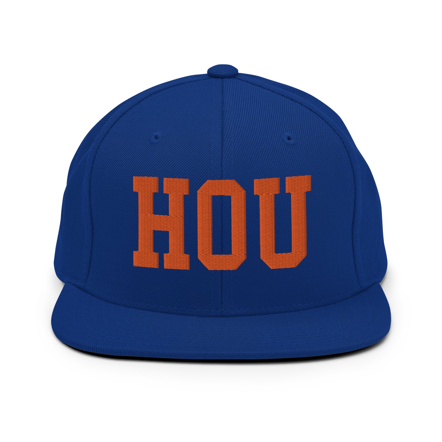 College-Style Classic Snapback Hat • Orange • HOU Houston • YHM Designs - Image 15