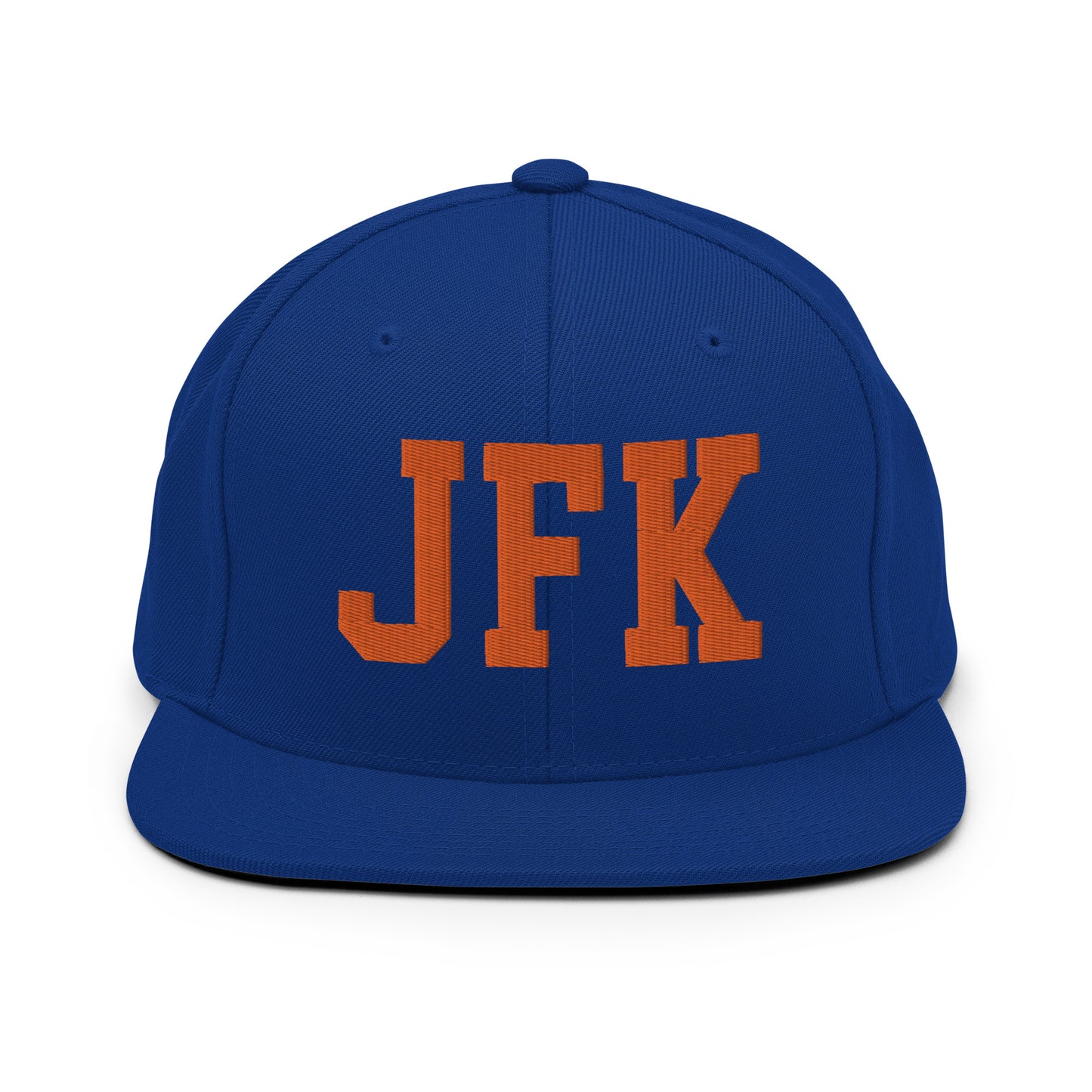 College-Style Classic Snapback Hat • Orange • JFK New York City • YHM Designs - Image 15