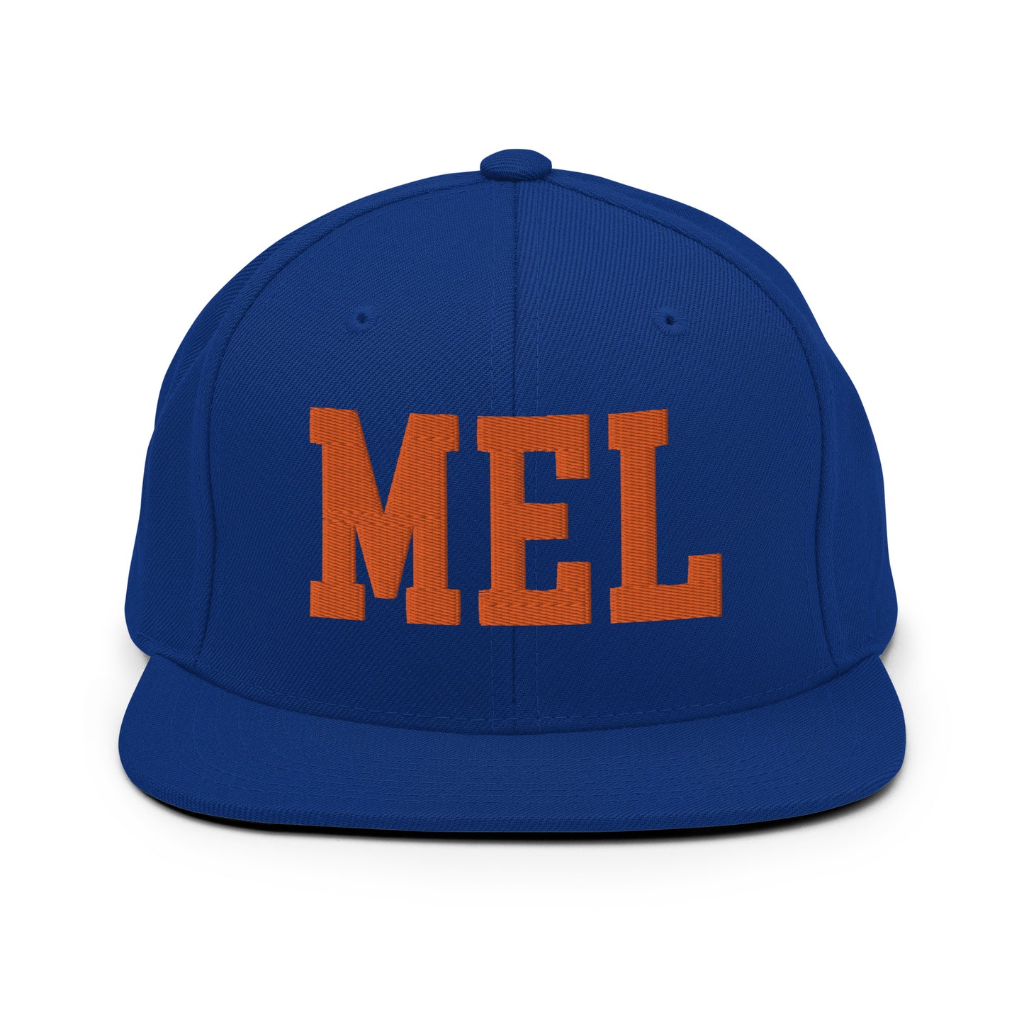 College-Style Classic Snapback Hat • Orange • MEL Melbourne • YHM Designs - Image 15