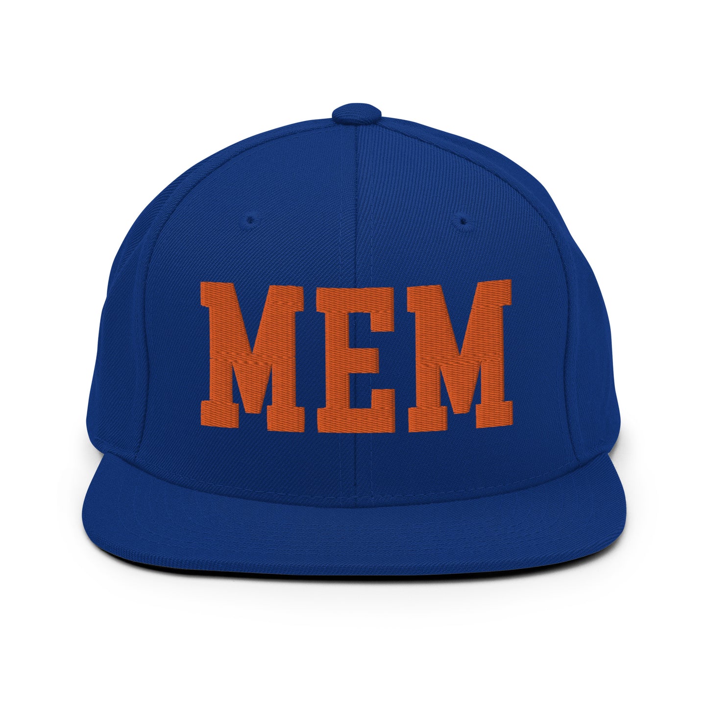 College-Style Classic Snapback Hat • Orange • MEM Memphis • YHM Designs - Image 15