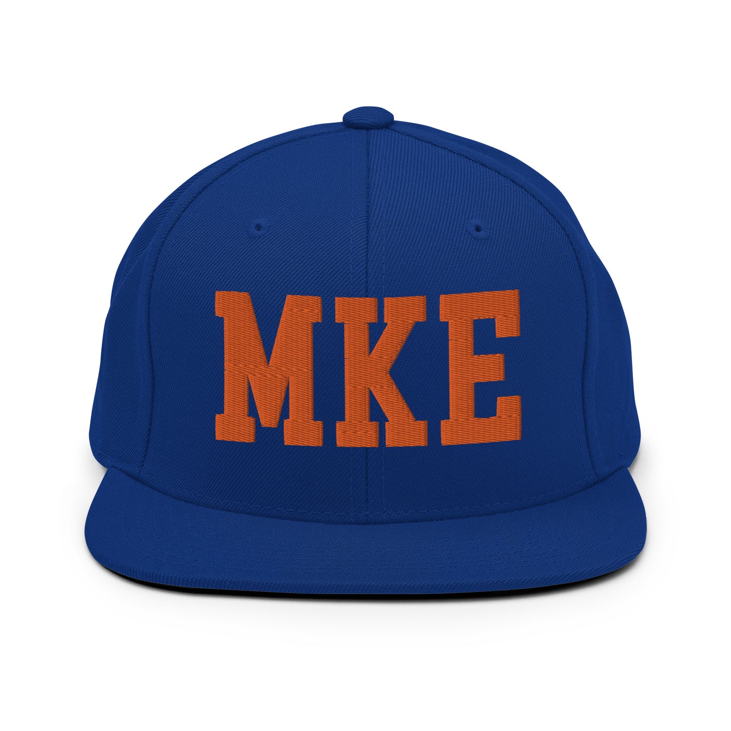 College-Style Classic Snapback Hat • Orange • MKE Milwaukee • YHM Designs - Image 15