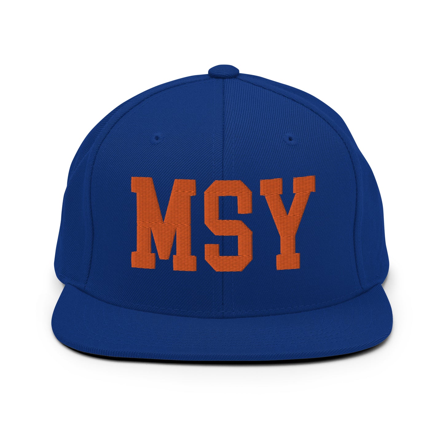 College-Style Classic Snapback Hat • Orange • MSY New Orleans • YHM Designs - Image 15
