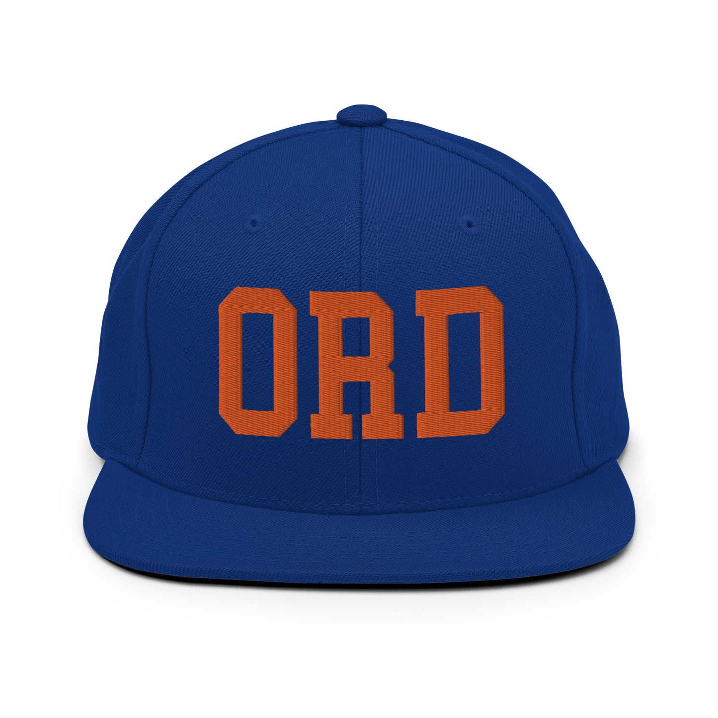 College-Style Classic Snapback Hat • Orange • ORD Chicago • YHM Designs - Image 15