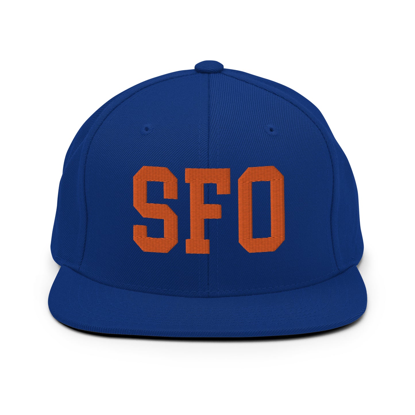 College-Style Classic Snapback Hat • Orange • SFO San Francisco • YHM Designs - Image 15
