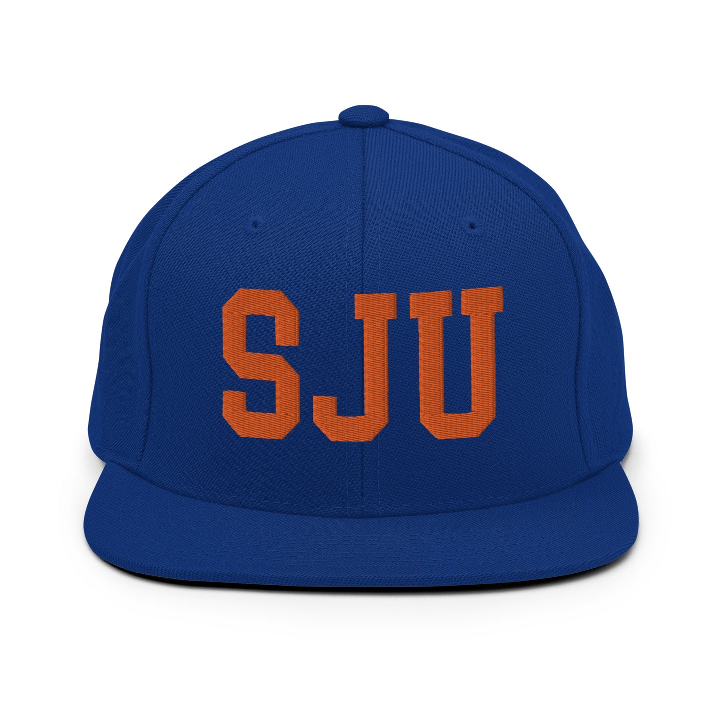 College-Style Classic Snapback Hat • Orange • SJU San Juan • YHM Designs - Image 15