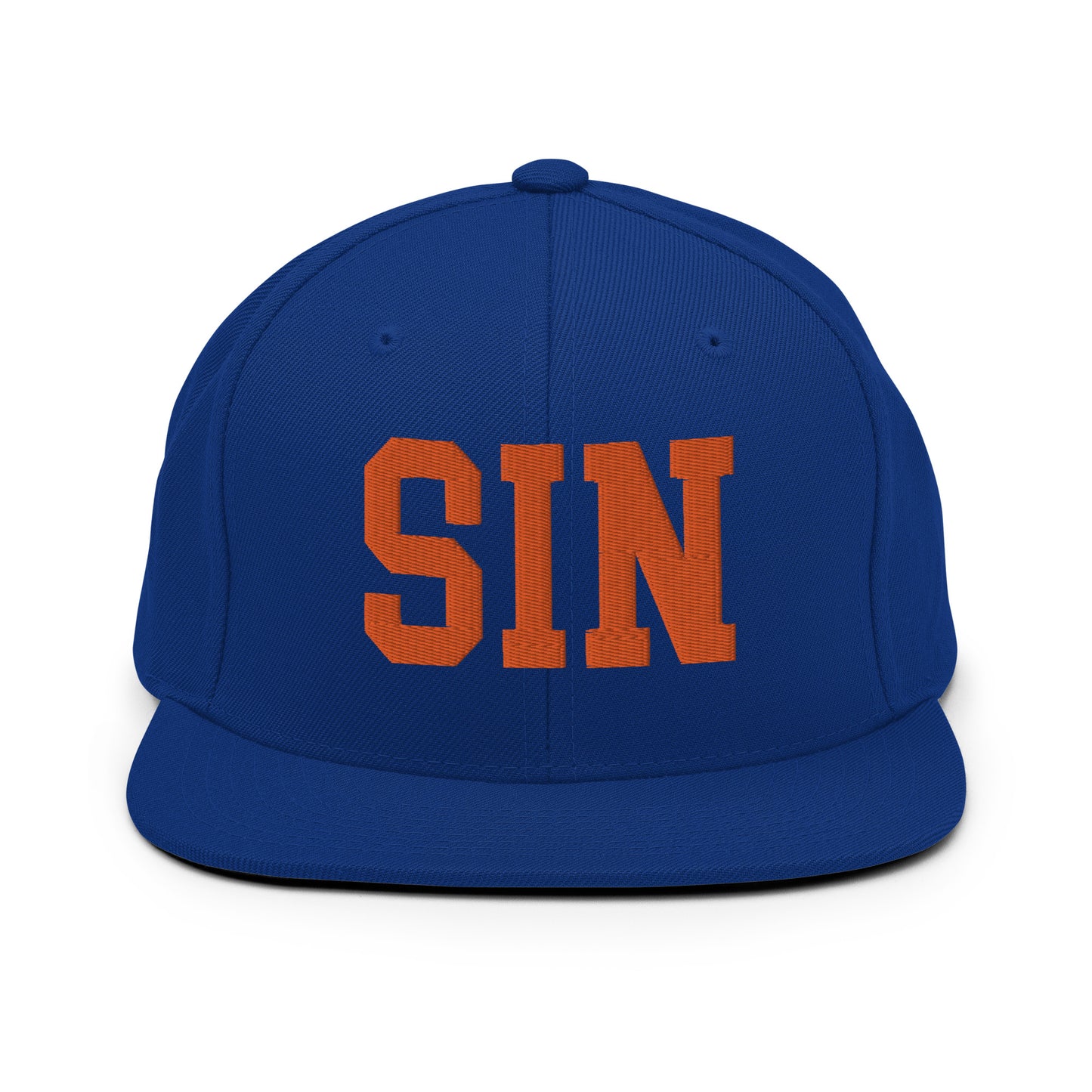 College-Style Classic Snapback Hat • Orange • SIN Singapore • YHM Designs - Image 15