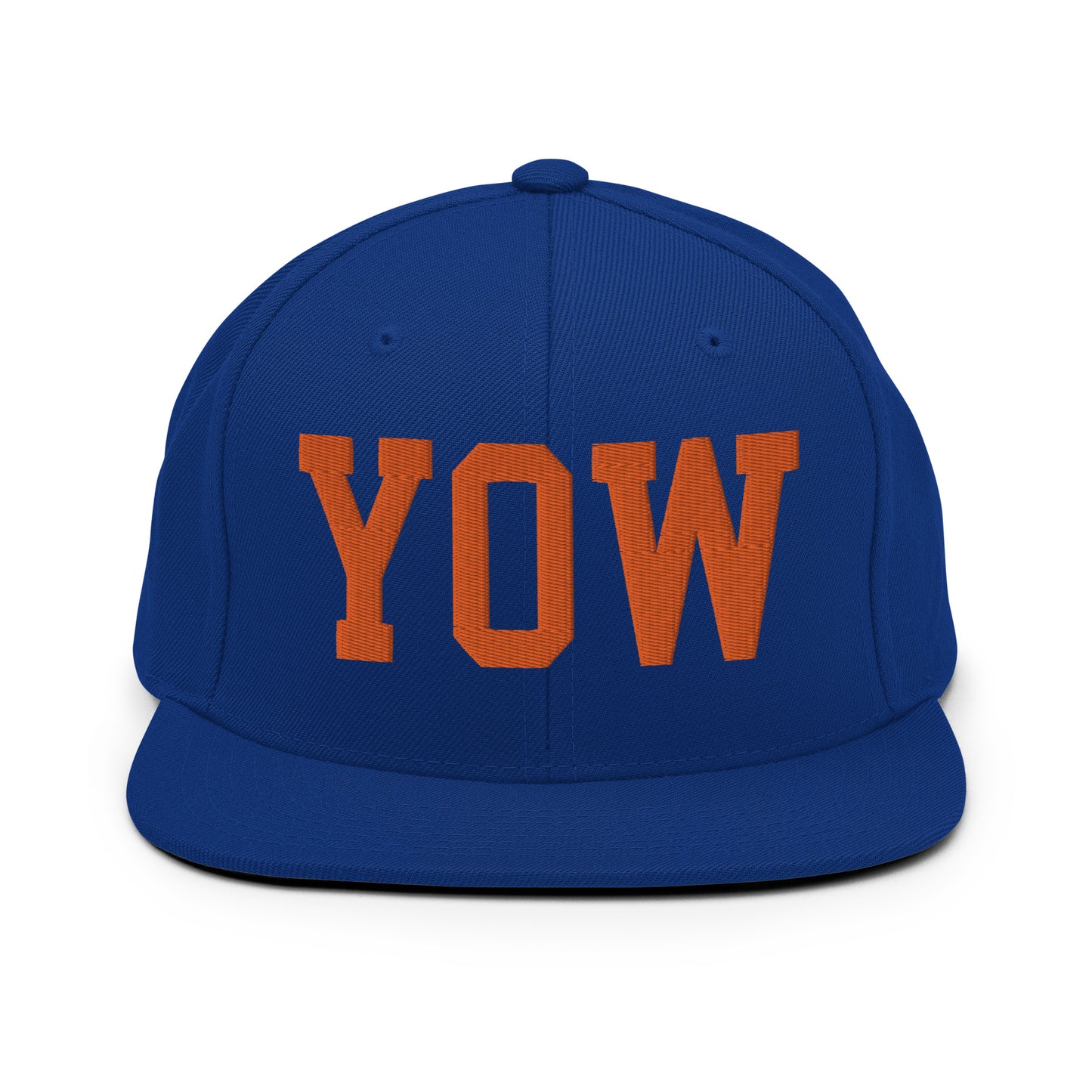 College-Style Classic Snapback Hat • Orange • YOW Ottawa • YHM Designs - Image 15