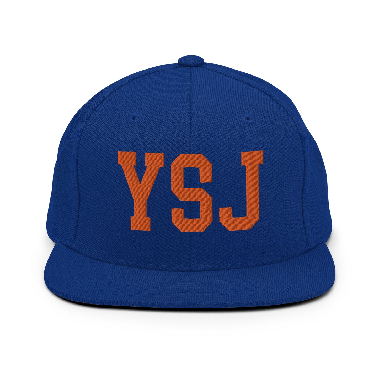 College-Style Classic Snapback Hat • Orange • YSJ Saint John • YHM Designs - Image 15