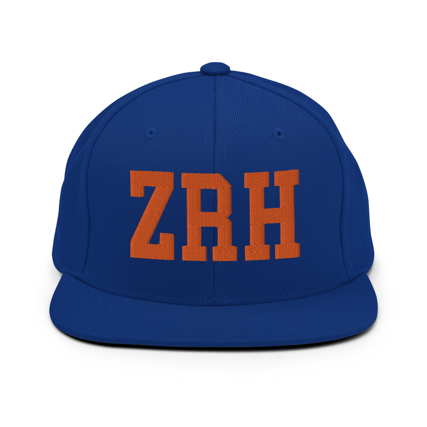 College-Style Classic Snapback Hat • Orange • ZRH Zurich • YHM Designs - Image 15
