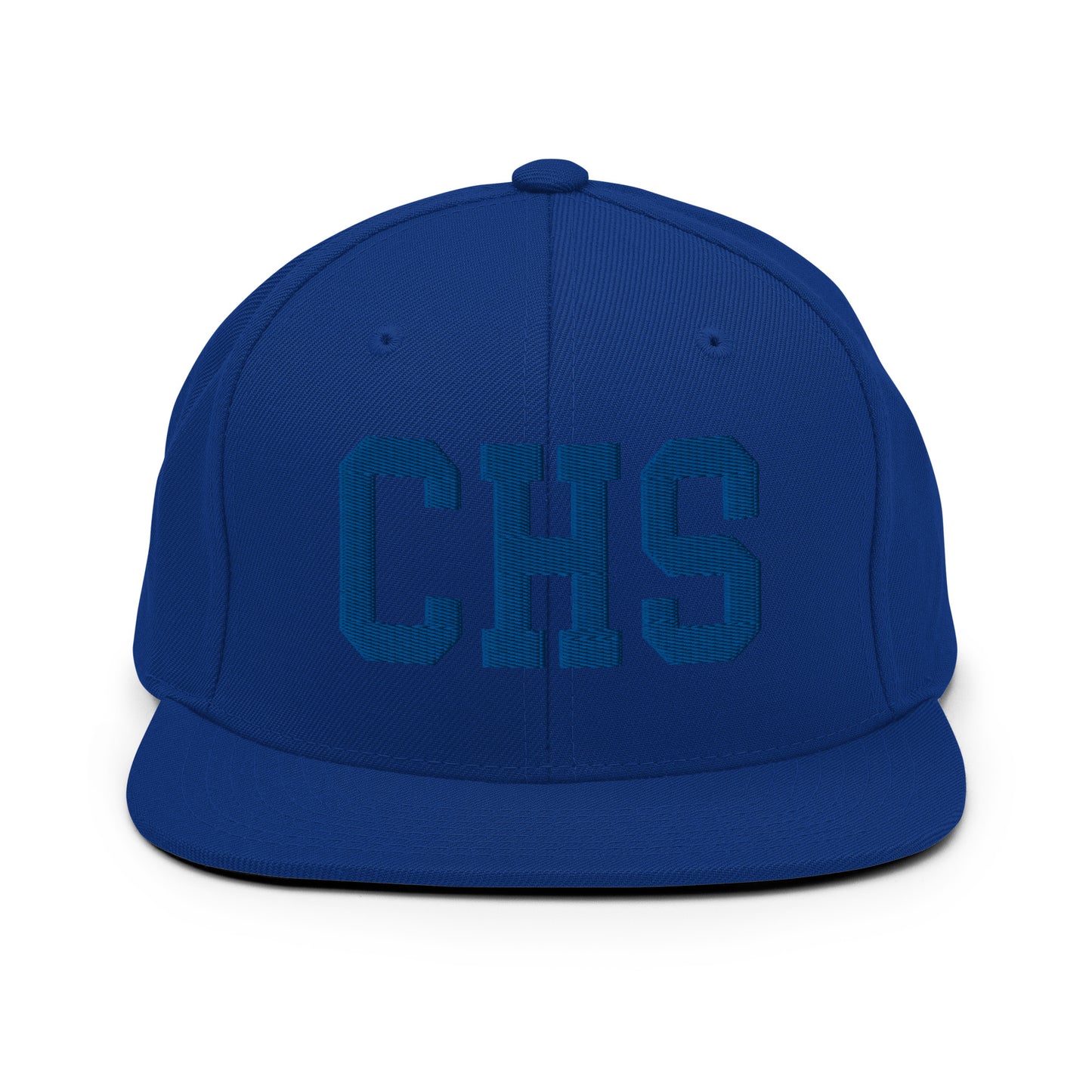 College-Style Classic Snapback Hat • Royal Blue • CHS Charleston • YHM Designs - Image 07