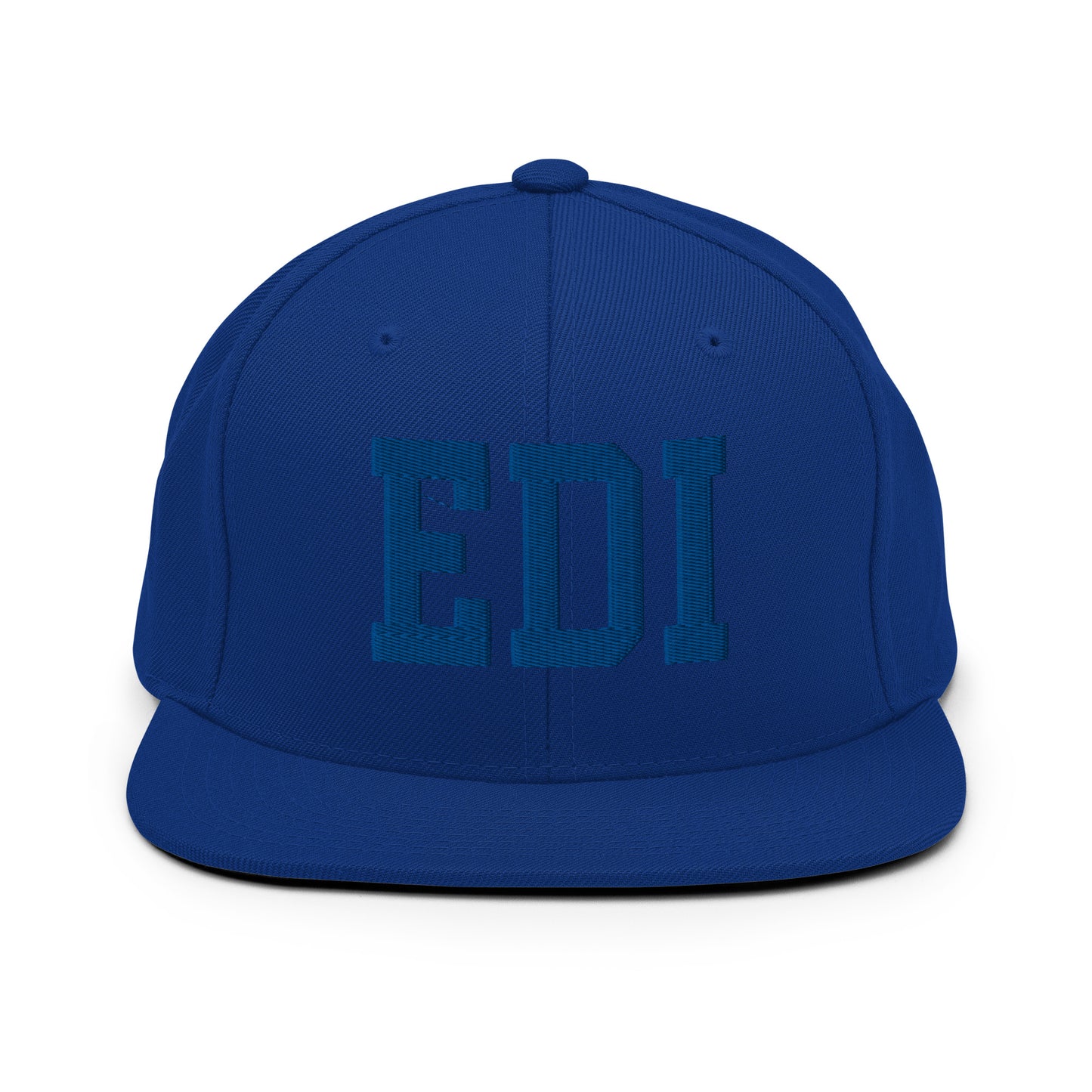 College-Style Classic Snapback Hat • Royal Blue • EDI Edinburgh • YHM Designs - Image 07