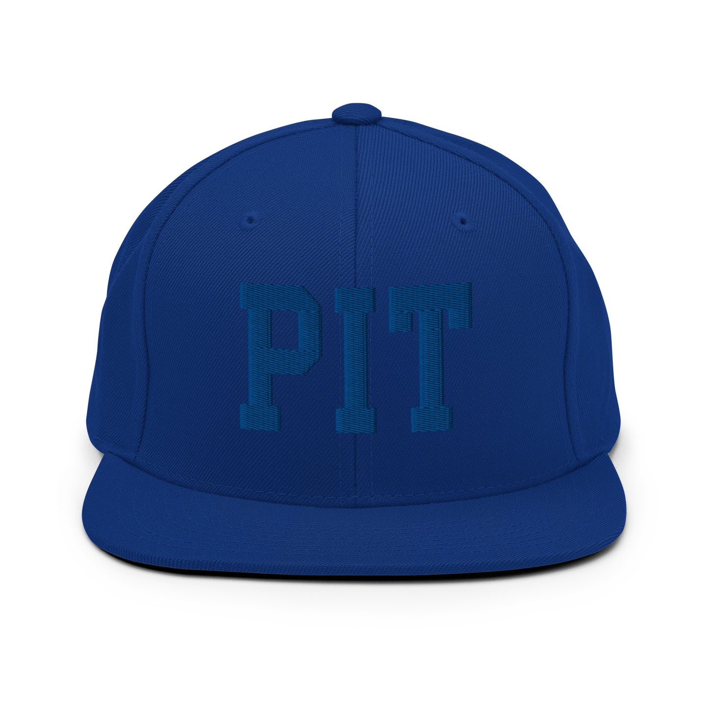 College-Style Classic Snapback Hat • Royal Blue • PIT Pittsburgh • YHM Designs - Image 07