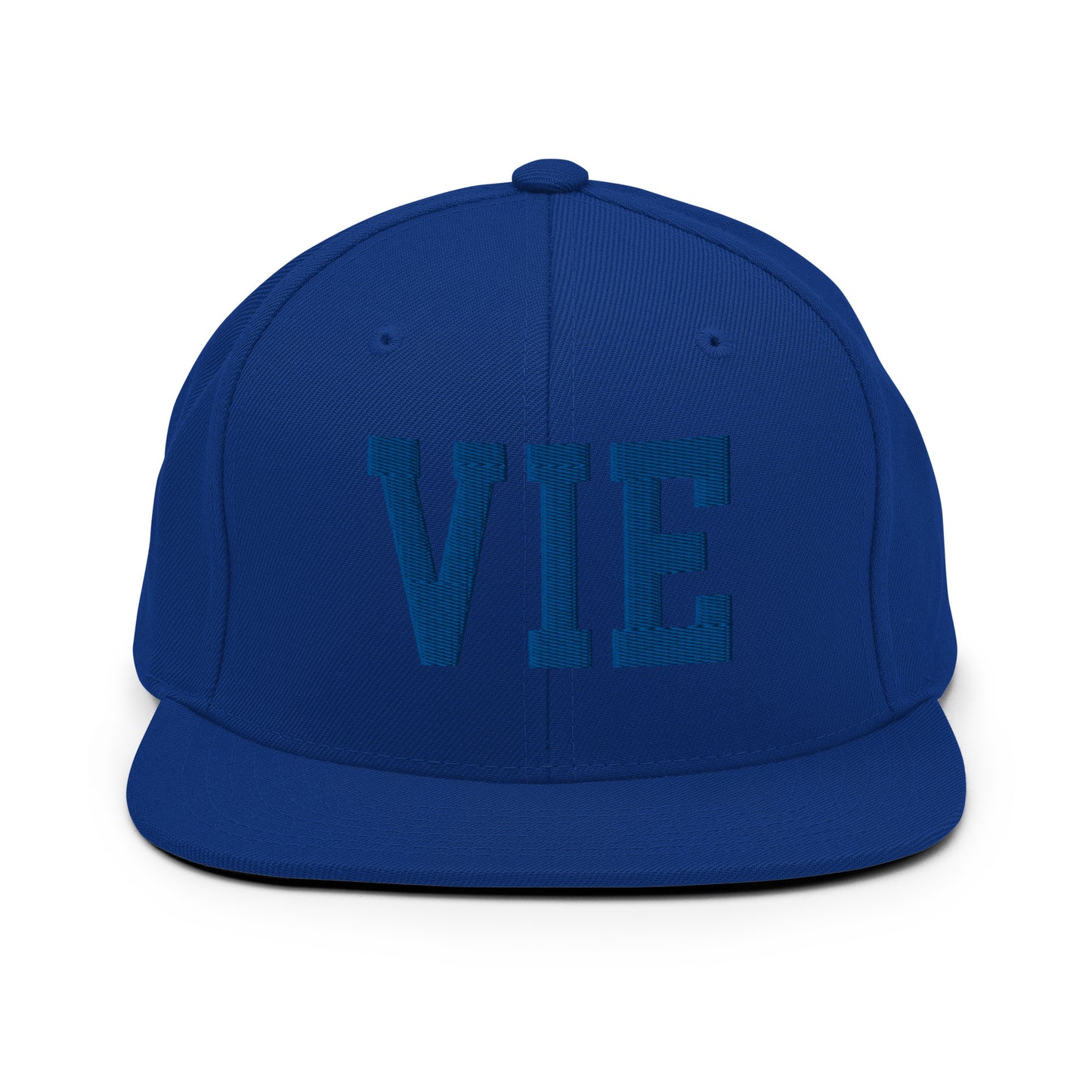 College-Style Classic Snapback Hat • Royal Blue • VIE Vienna • YHM Designs - Image 07