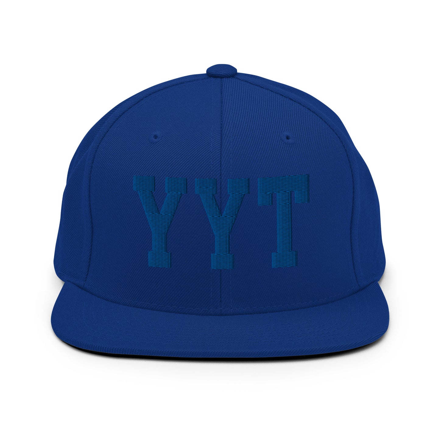 College-Style Classic Snapback Hat • Royal Blue • YYT St. John's • YHM Designs - Image 07
