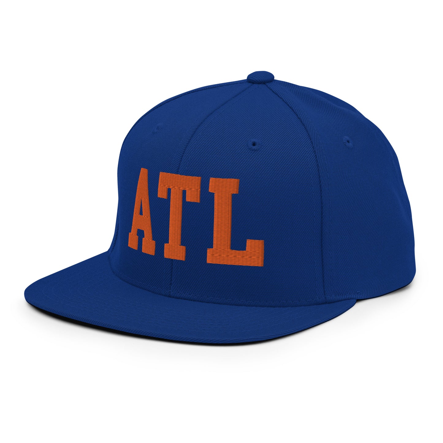 College-Style Classic Snapback Hat • Orange • ATL Atlanta • YHM Designs - Image 17