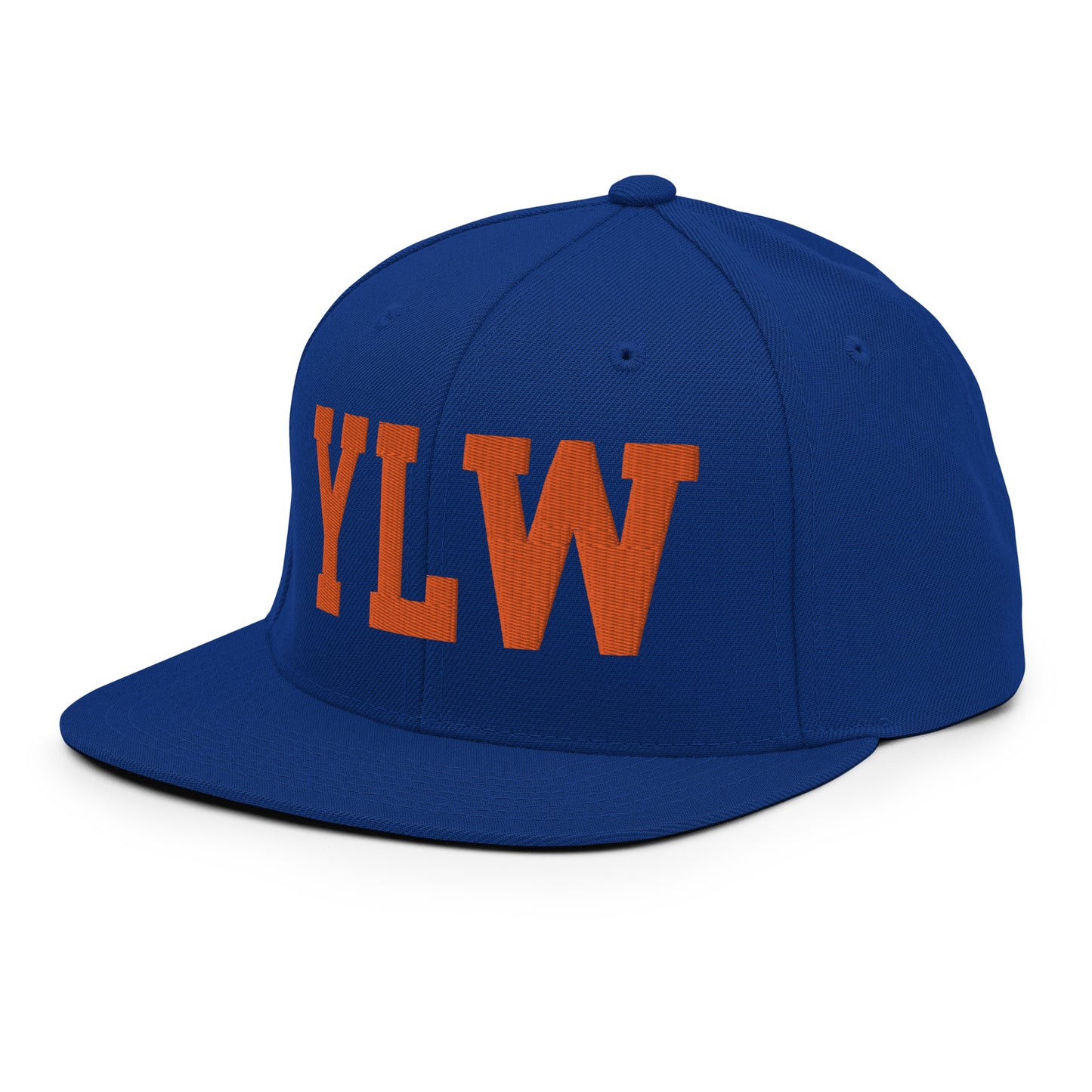 College-Style Classic Snapback Hat • Orange • YLW Kelowna • YHM Designs - Image 17