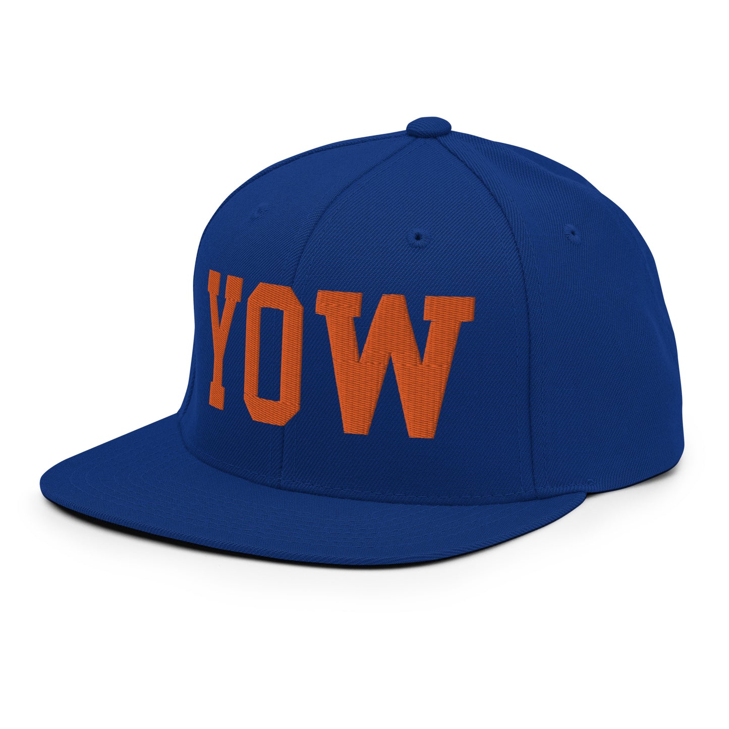 College-Style Classic Snapback Hat • Orange • YOW Ottawa • YHM Designs - Image 17