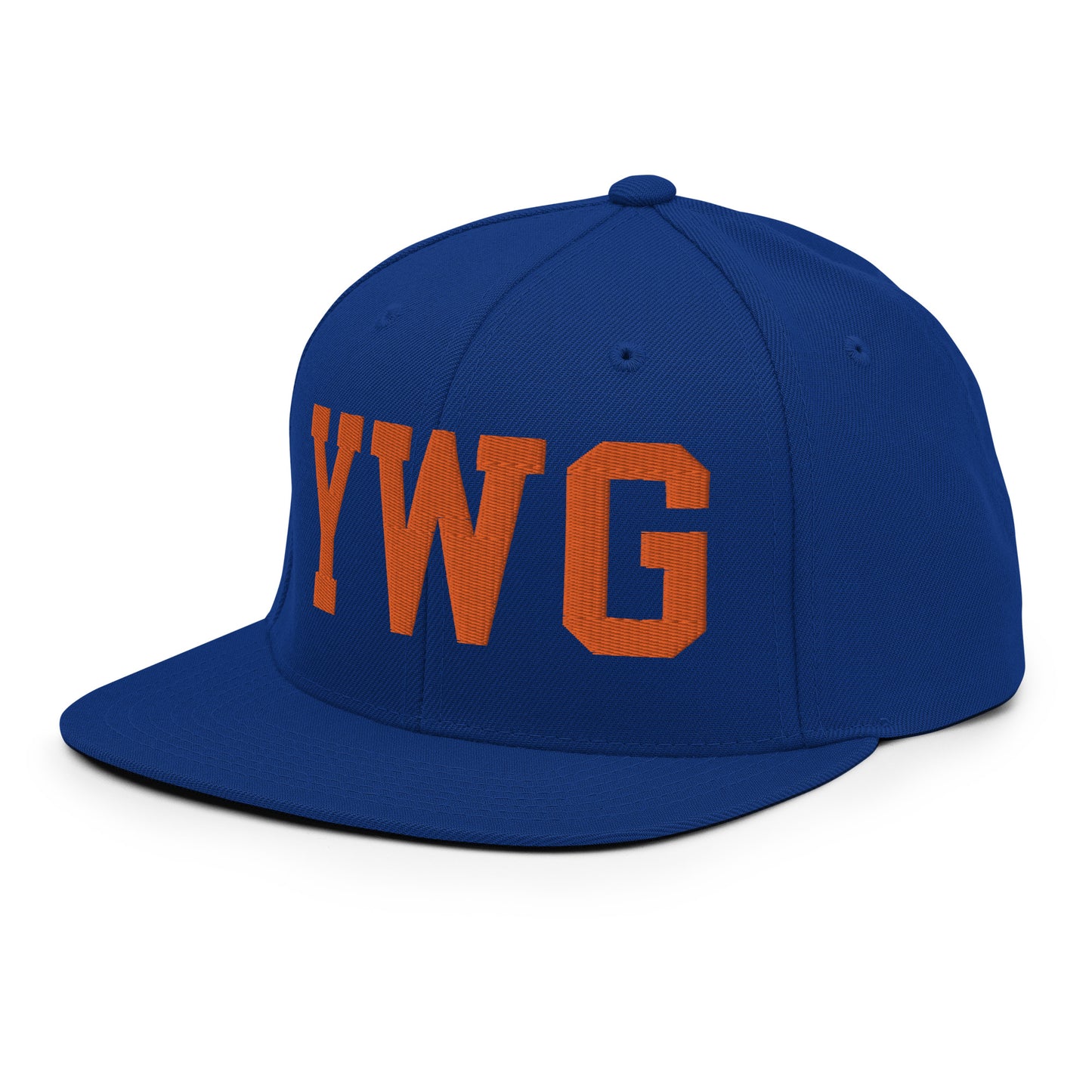 College-Style Classic Snapback Hat • Orange • YWG Winnipeg • YHM Designs - Image 17