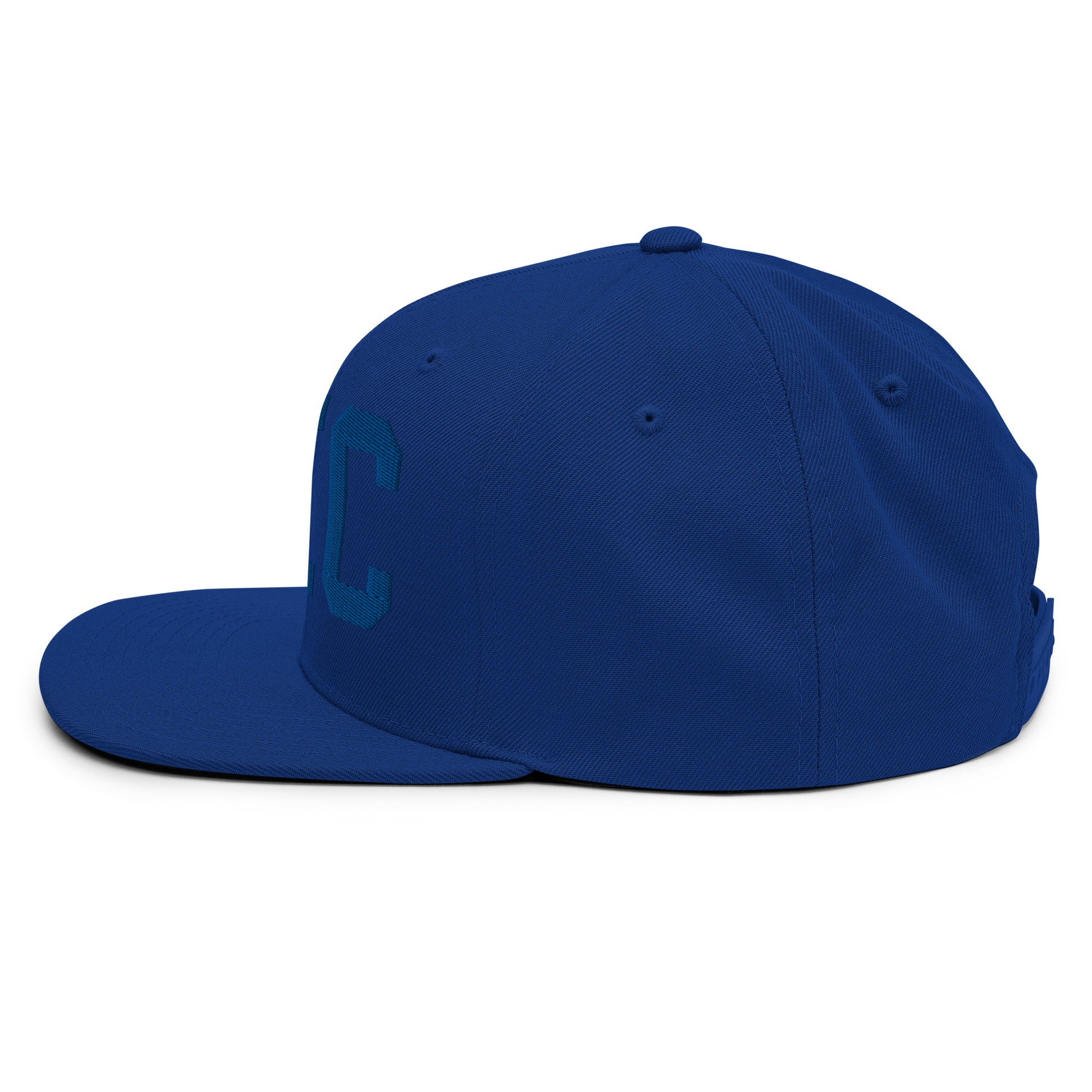 College-Style Classic Snapback Hat • Royal Blue • MKC Kansas City Souvenir • YHM Designs - Image 09