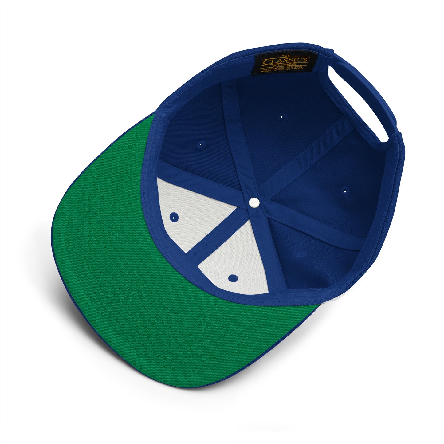 College-Style Classic Snapback Hat • Royal Blue • YZF Yellowknife Souvenir • YHM Designs - Image 05