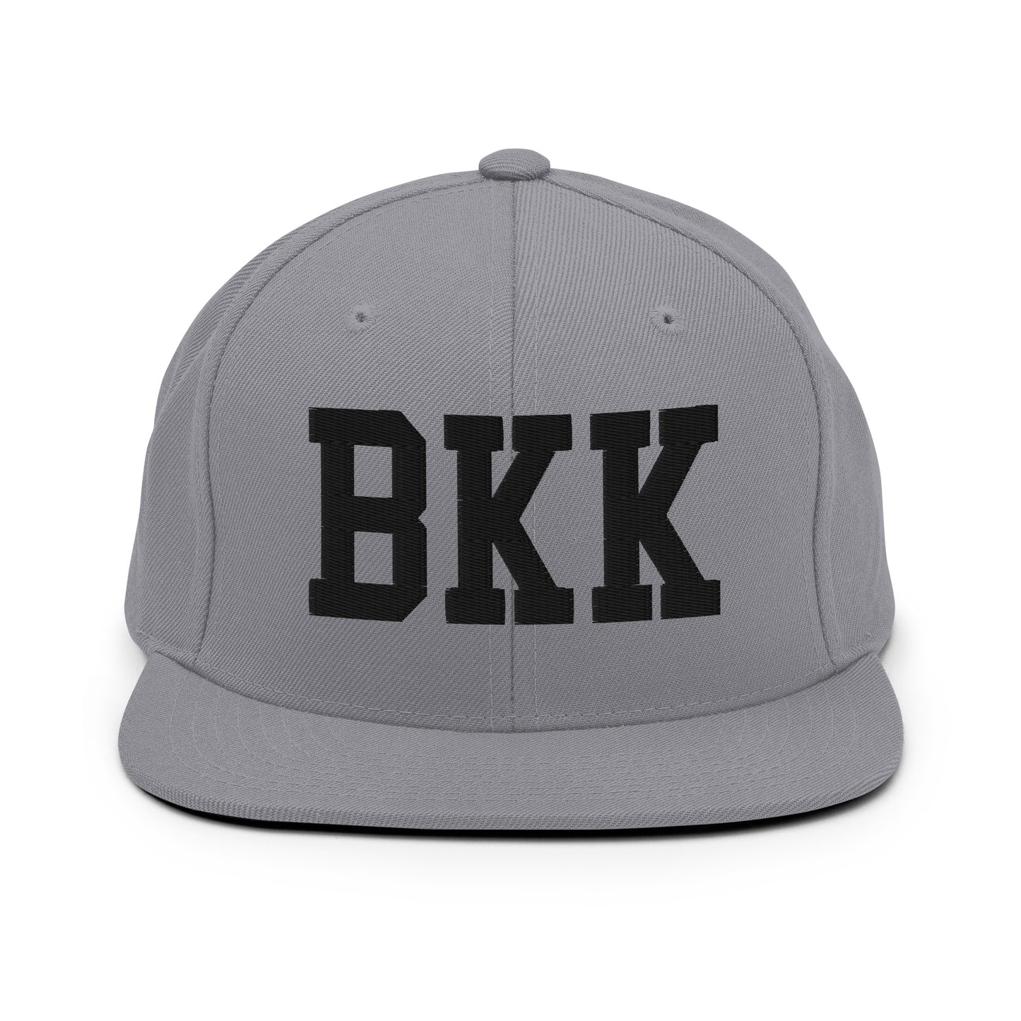 College-Style Classic Snapback Hat • Black • BKK Bangkok Souvenir • YHM Designs - Image 19