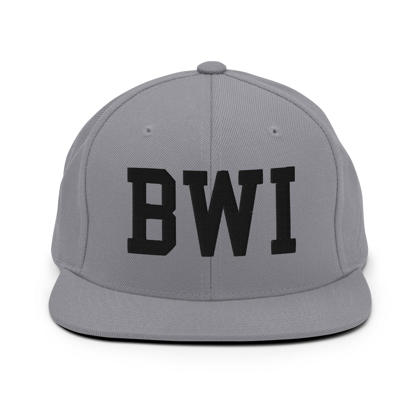 College-Style Classic Snapback Hat • Black • BWI Baltimore • YHM Designs - Image 19