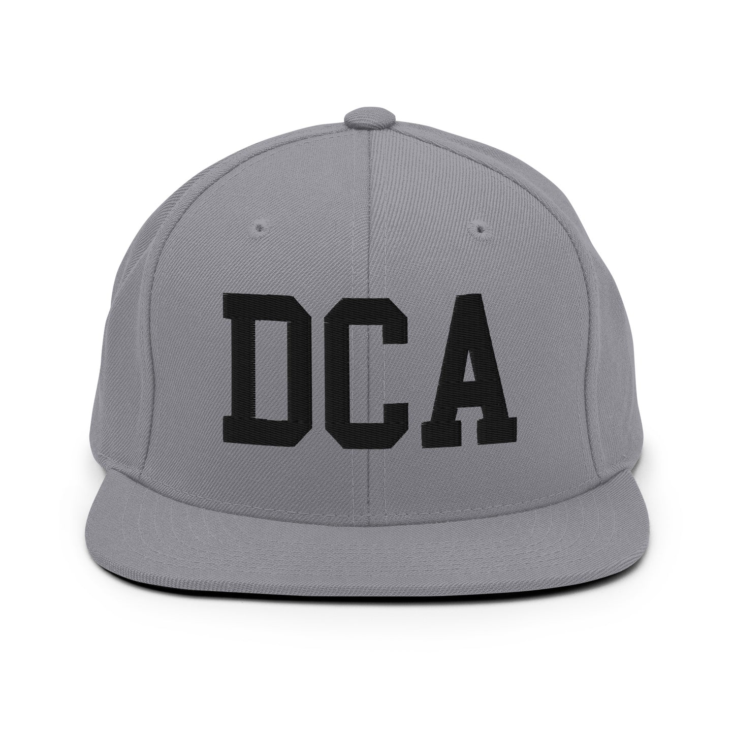 College-Style Classic Snapback Hat • Black • DCA Washington • YHM Designs - Image 19
