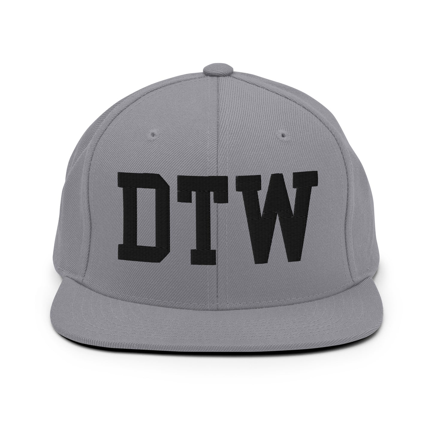 College-Style Classic Snapback Hat • Black • DTW Detroit Souvenir • YHM Designs - Image 19