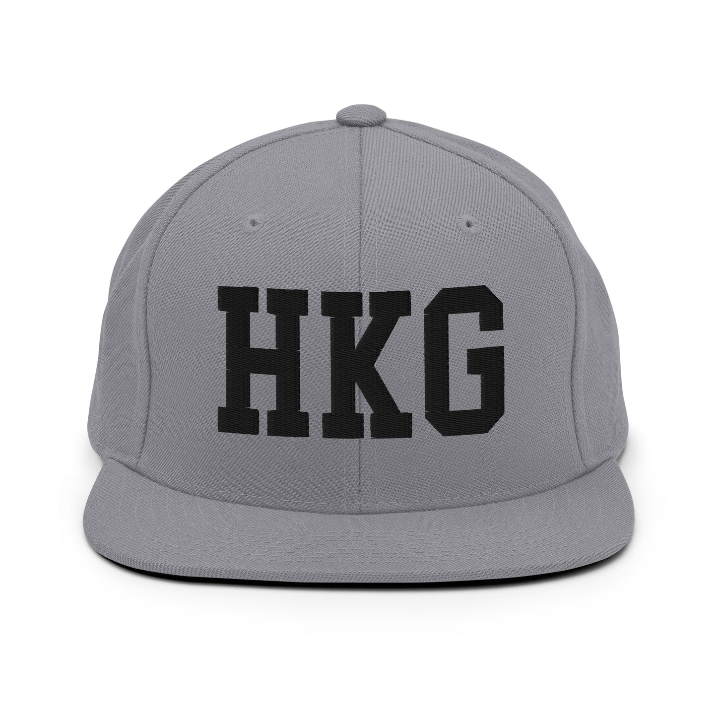 College-Style Classic Snapback Hat • Black • HKG Hong Kong • YHM Designs - Image 19