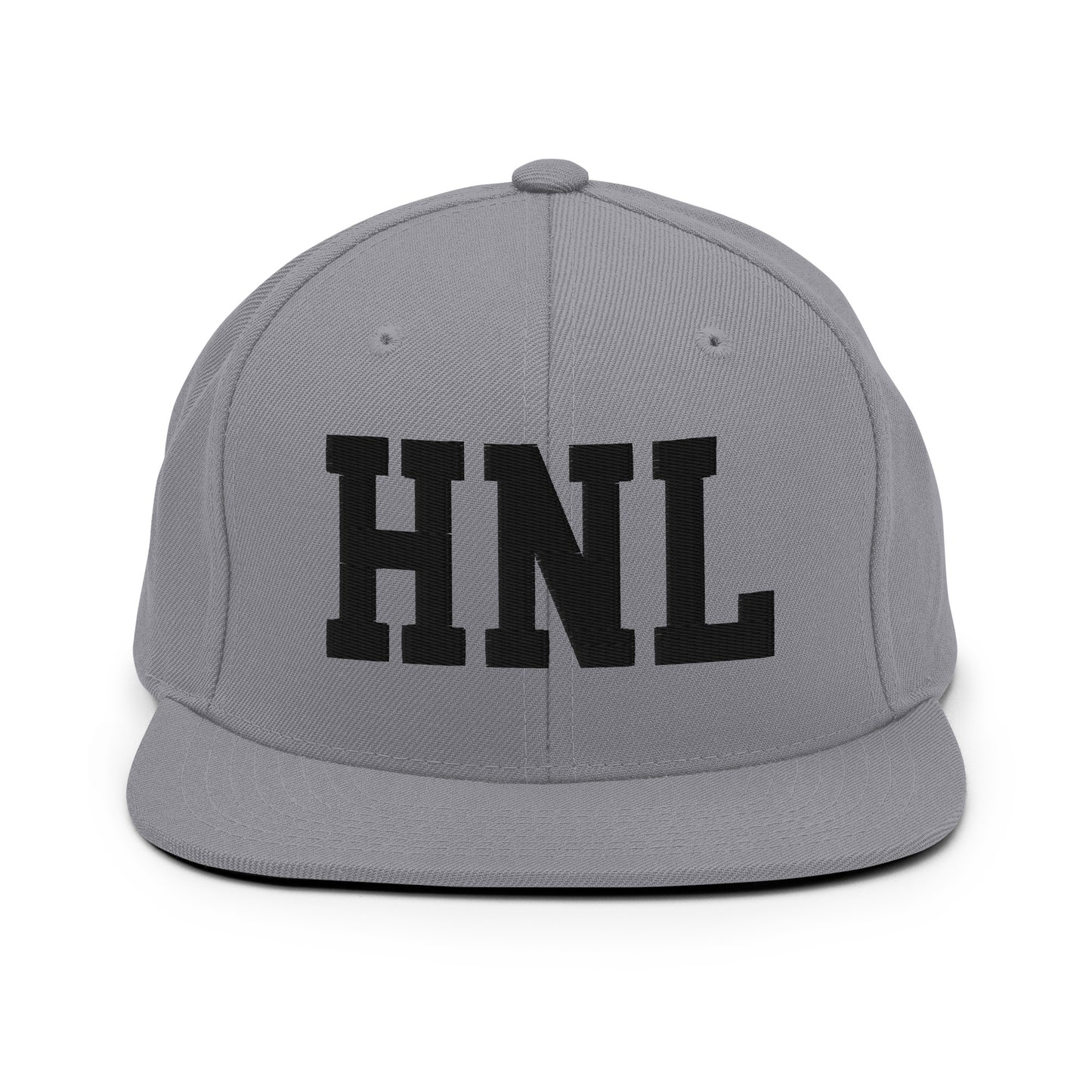 College-Style Classic Snapback Hat • Black • HNL Honolulu Souvenir • YHM Designs - Image 19