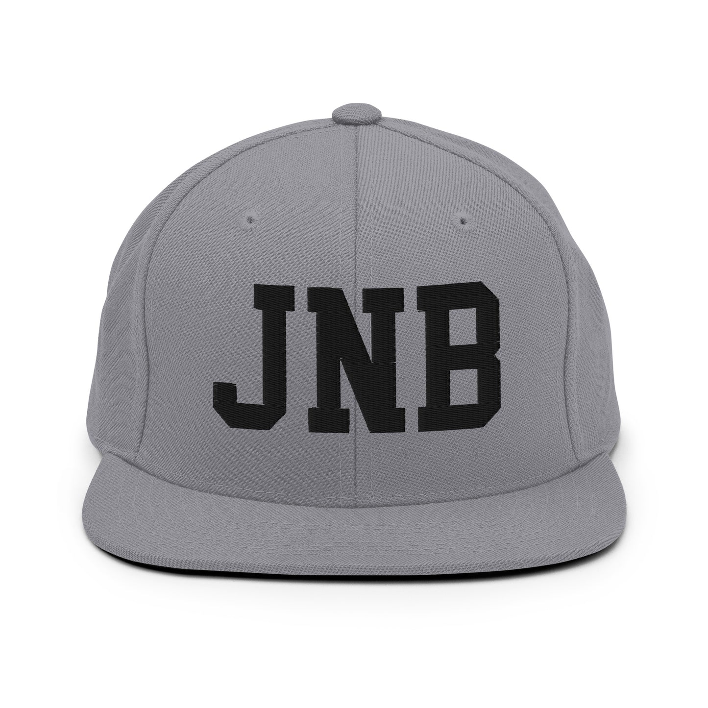 College-Style Classic Snapback Hat • Black • JNB Johannesburg Souvenir • YHM Designs - Image 19