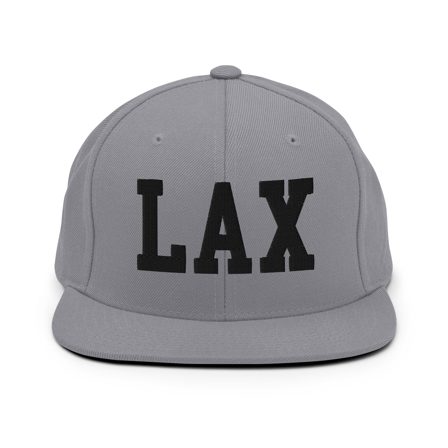College-Style Classic Snapback Hat • Black • LAX Los Angeles • YHM Designs - Image 19