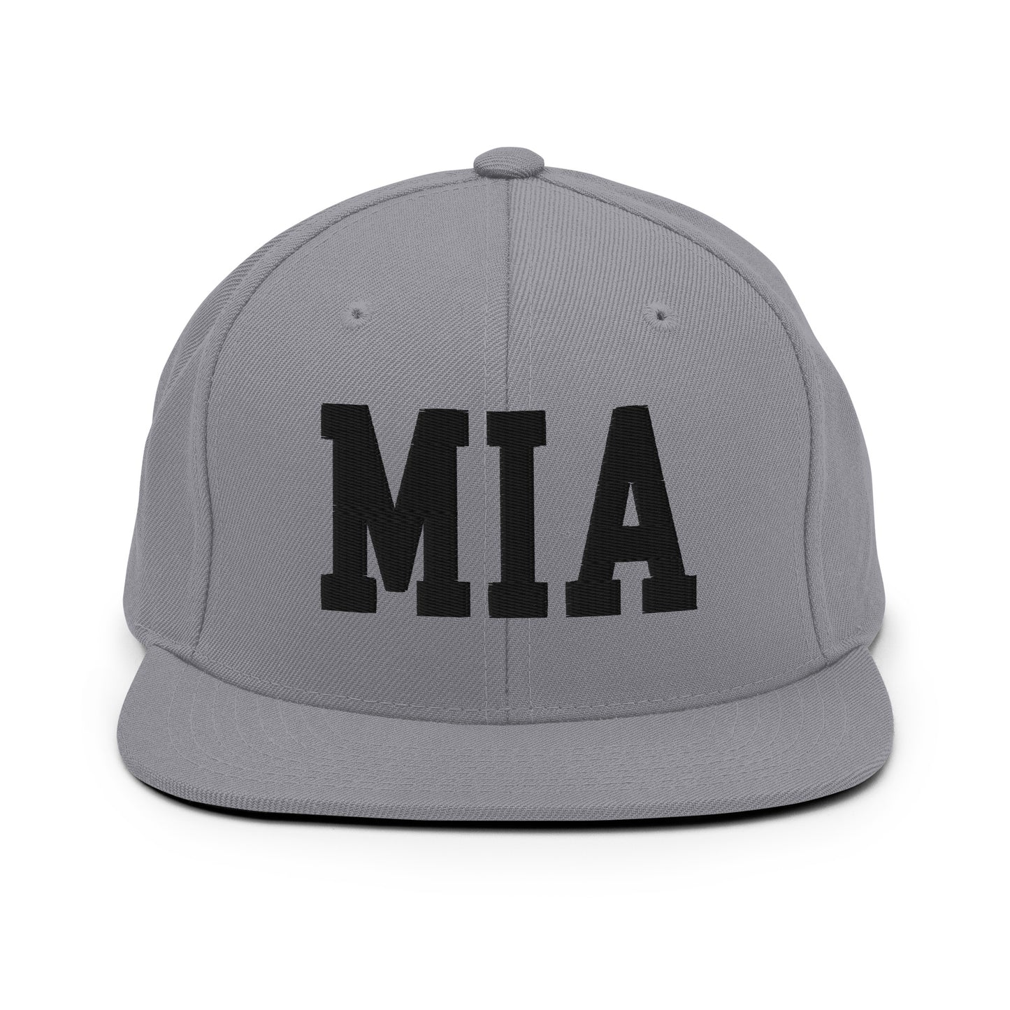 College-Style Classic Snapback Hat • Black • MIA Miami • YHM Designs - Image 19