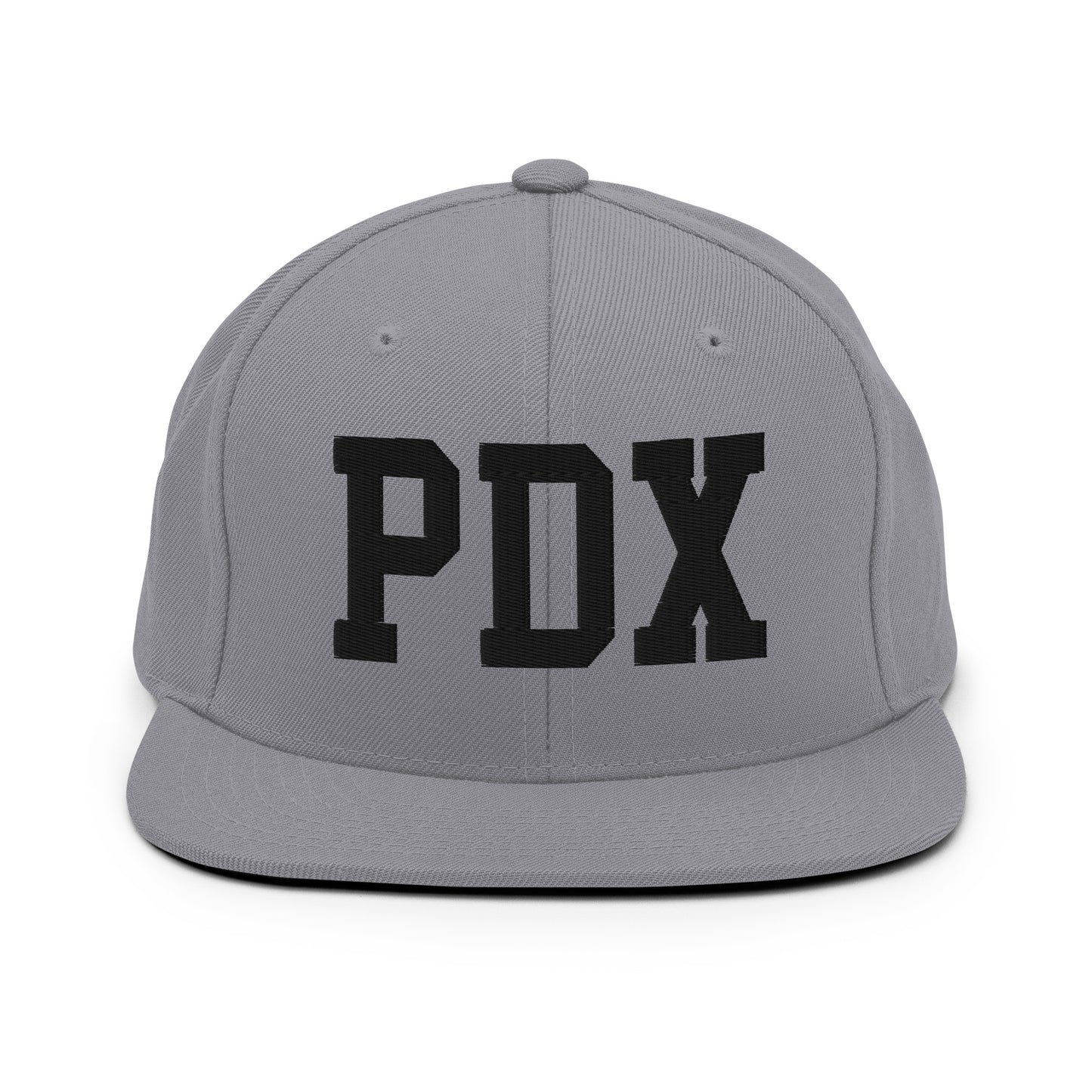 College-Style Classic Snapback Hat • Black • PDX Portland • YHM Designs - Image 19