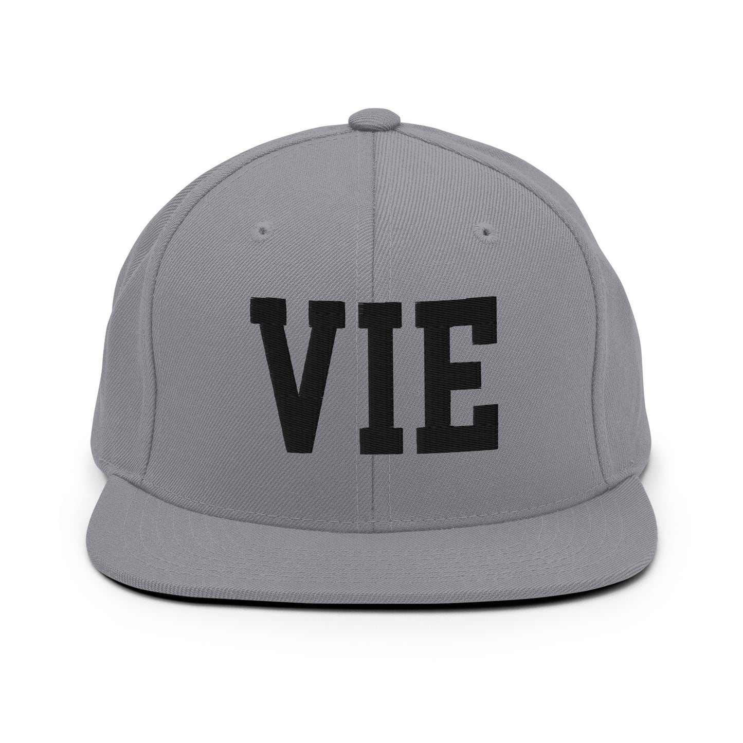 College-Style Classic Snapback Hat • Black • VIE Vienna Souvenir • YHM Designs - Image 19