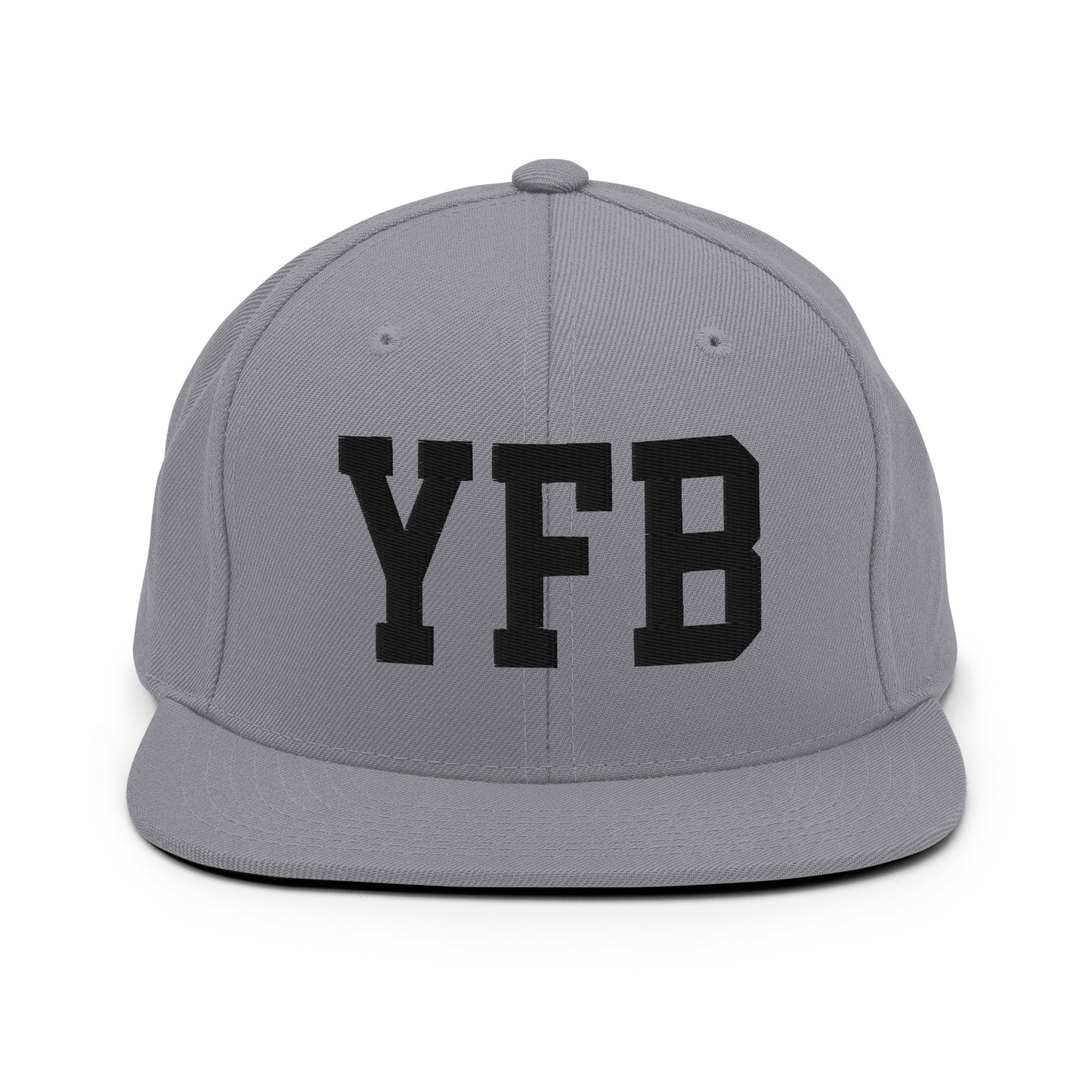 College-Style Classic Snapback Hat • Black • YFB Iqaluit • YHM Designs - Image 19