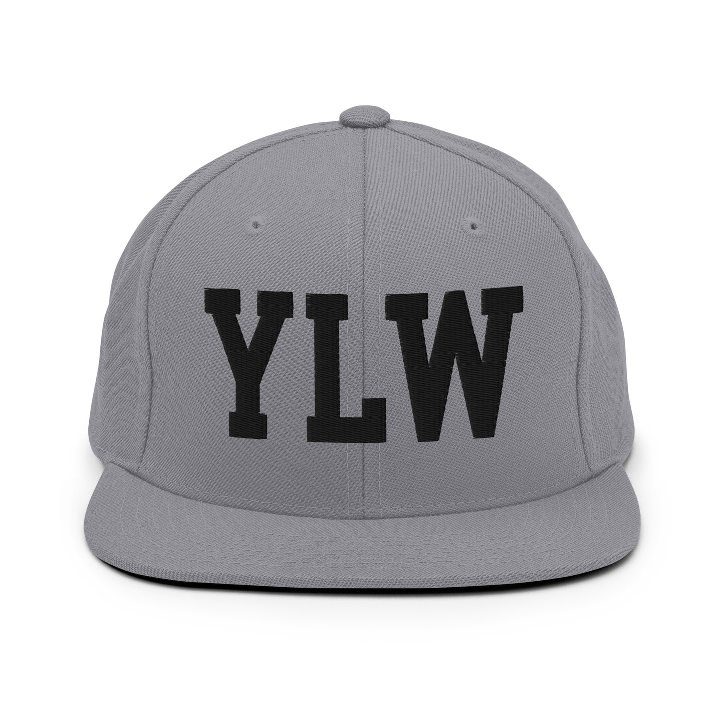 College-Style Classic Snapback Hat • Black • YLW Kelowna Souvenir • YHM Designs - Image 19